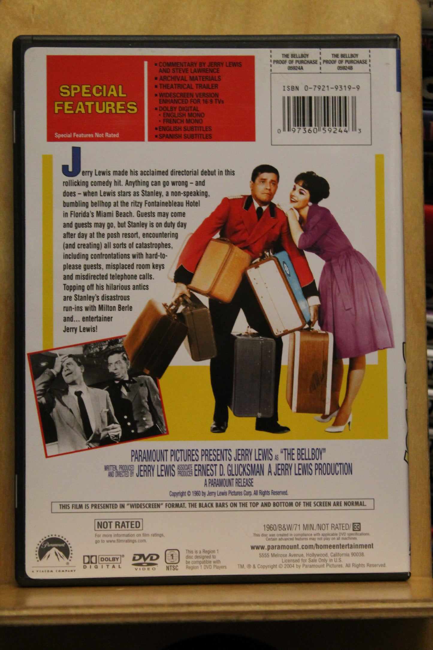 The Bellboy DVD