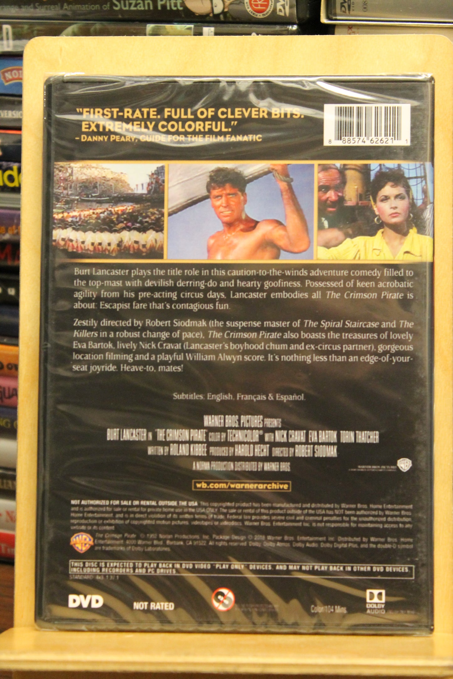 The Crimson Pirate DVD
