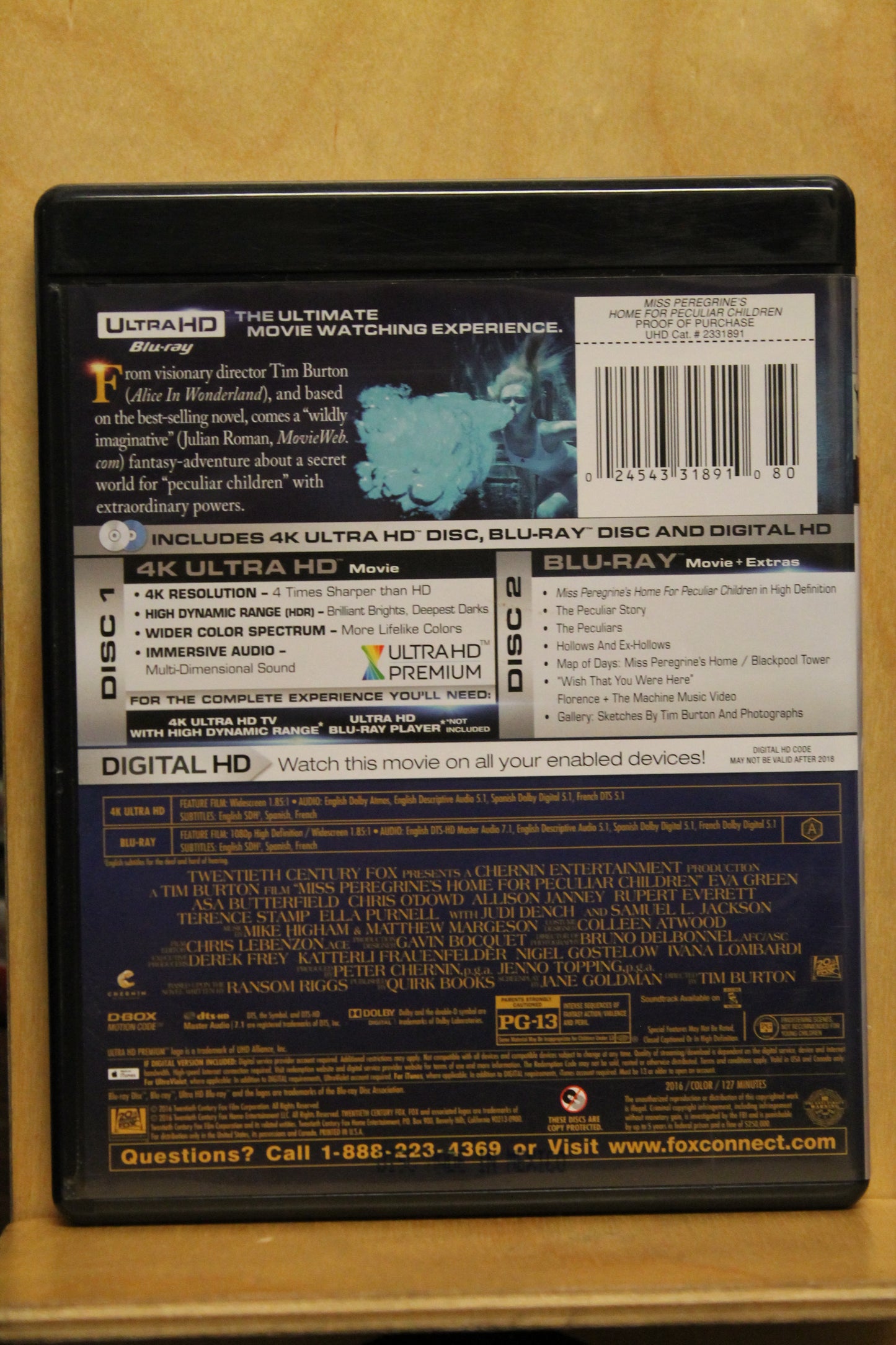 Miss Peregrine's Home for Peculiar Children 4K UHD