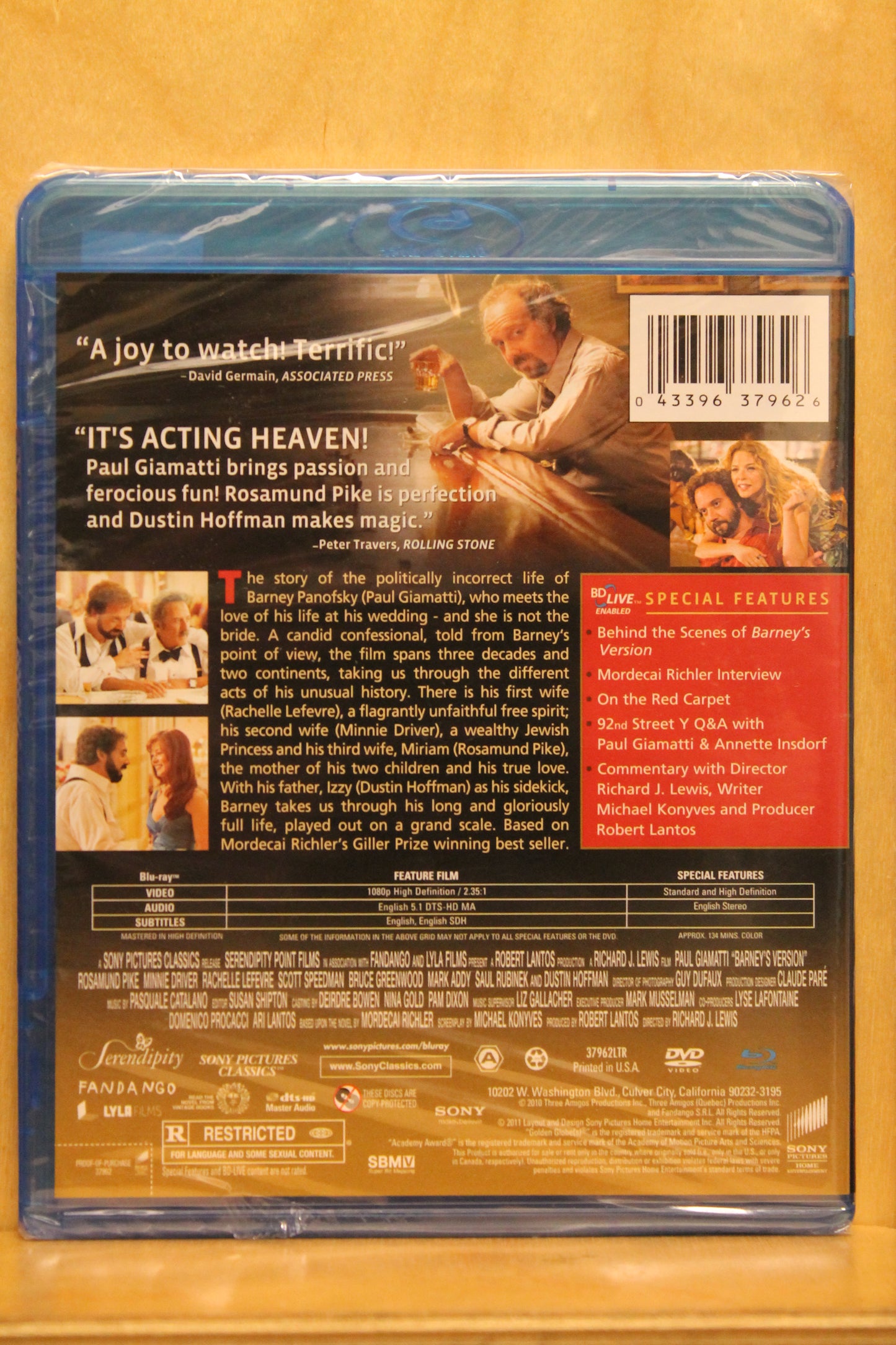 Barney's Version Blu-ray