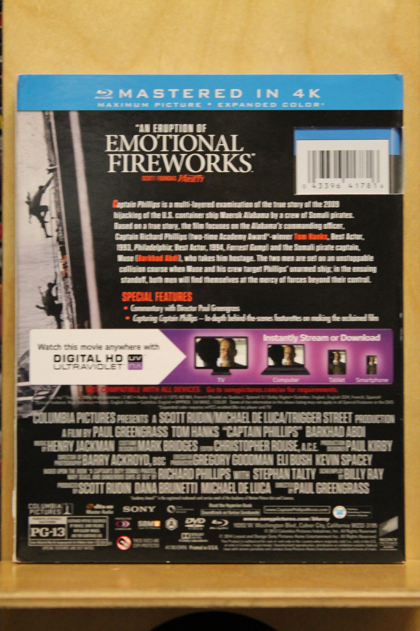 Captain Phillips Blu-ray