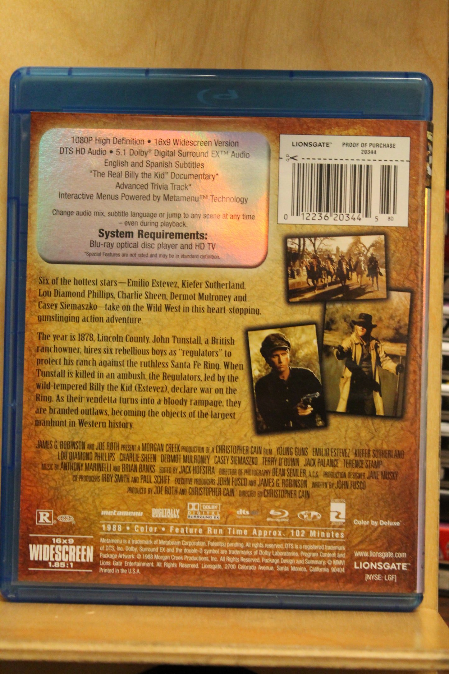Young Guns Blu-ray