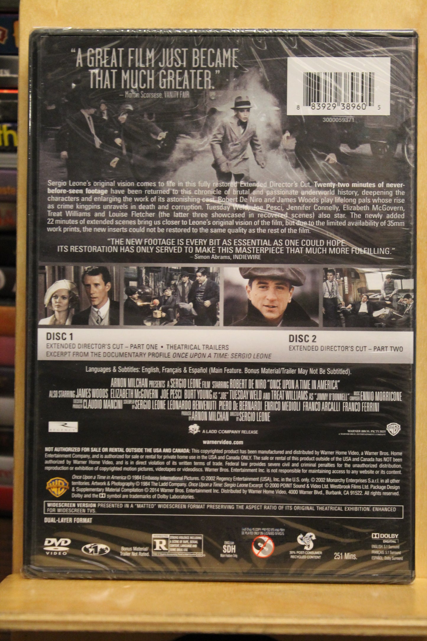 Once Upon a Time in America DVD