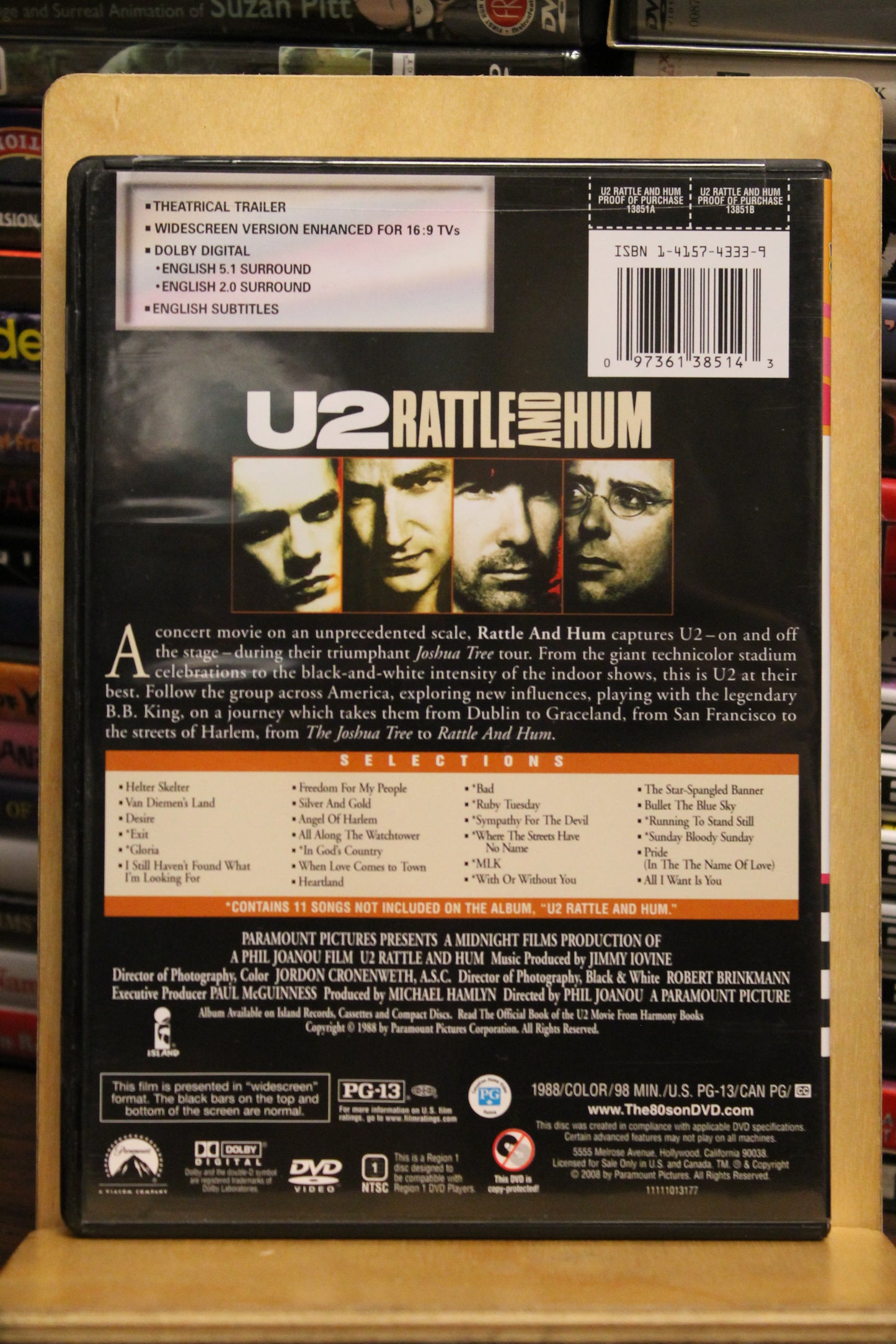 U2: Rattle and Hum DVD