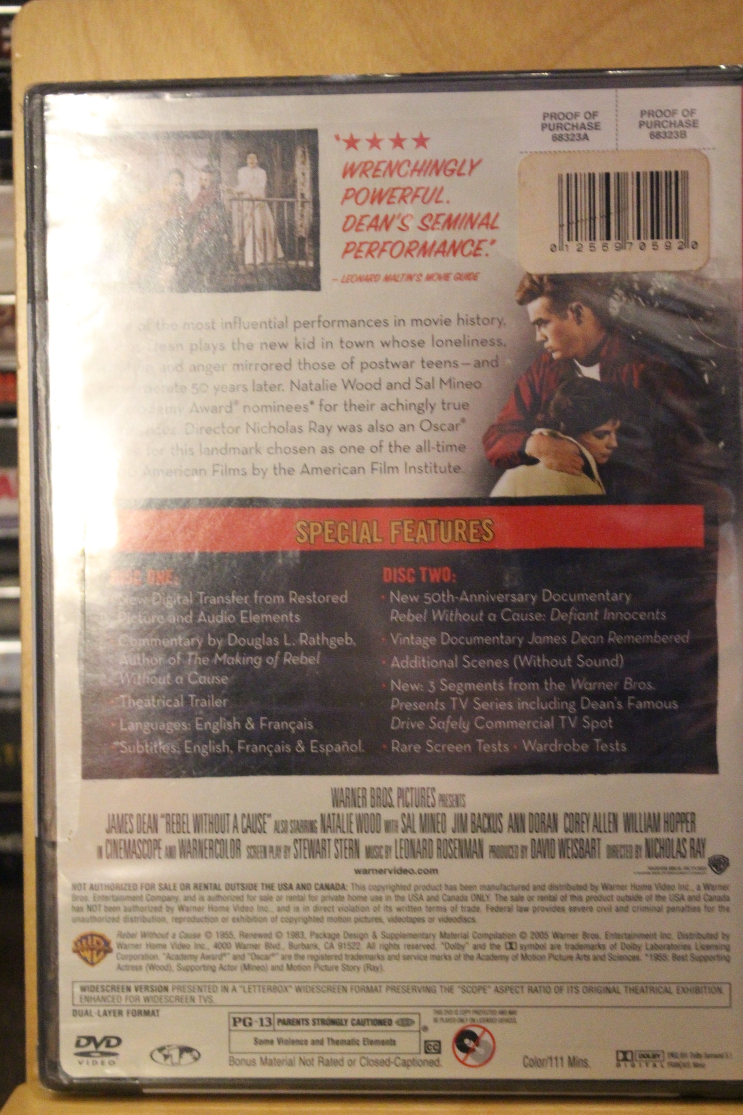 Rebel Without a Cause DVD