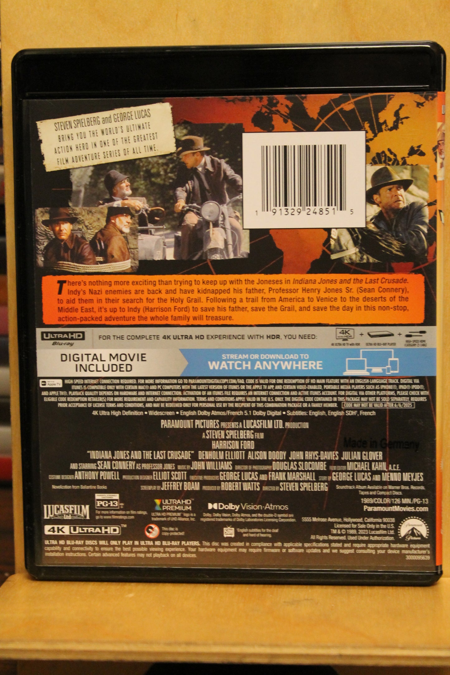 Indiana Jones and the Last Crusade 4K UHD