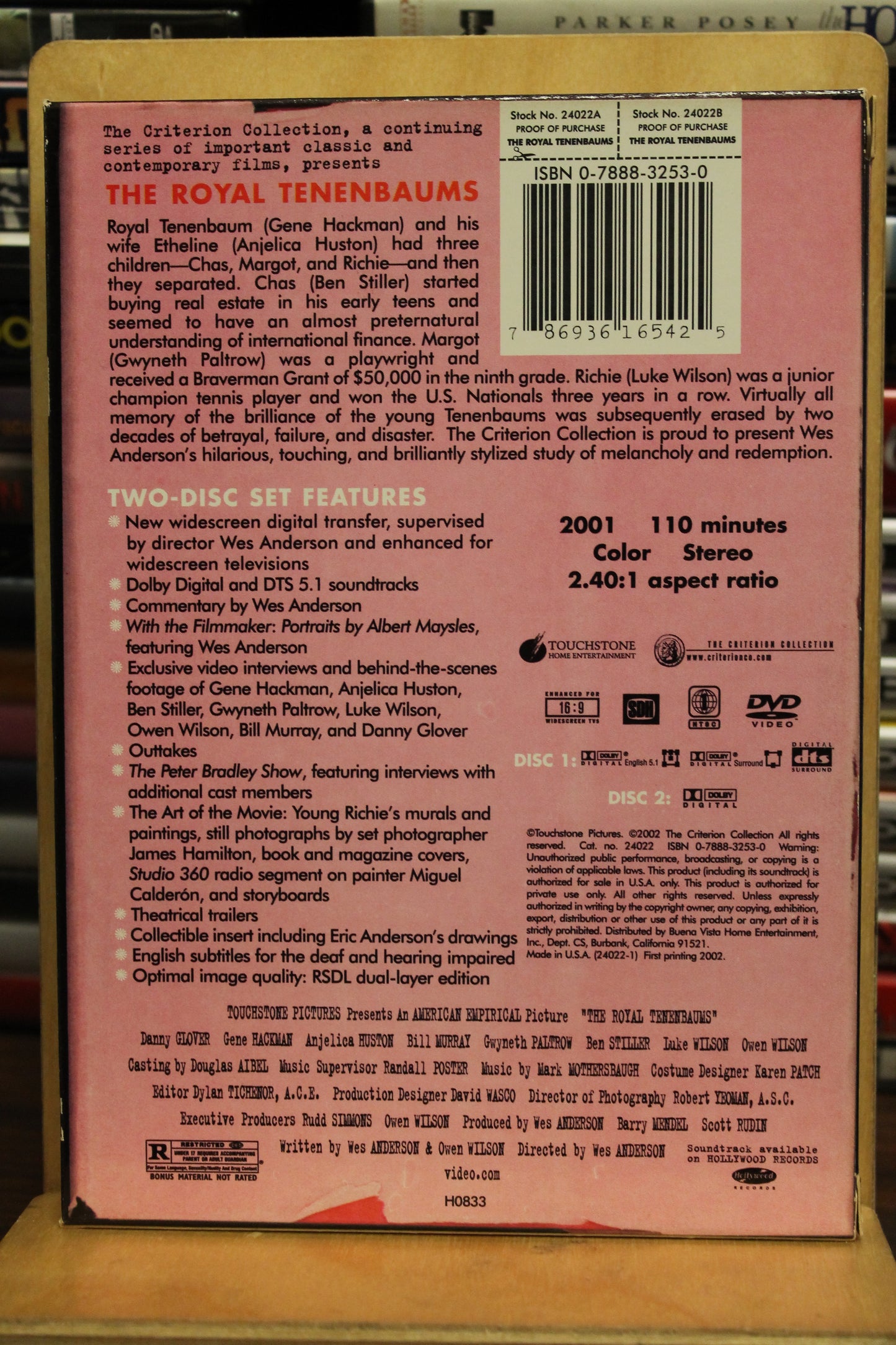 The Royal Tenenbaums DVD