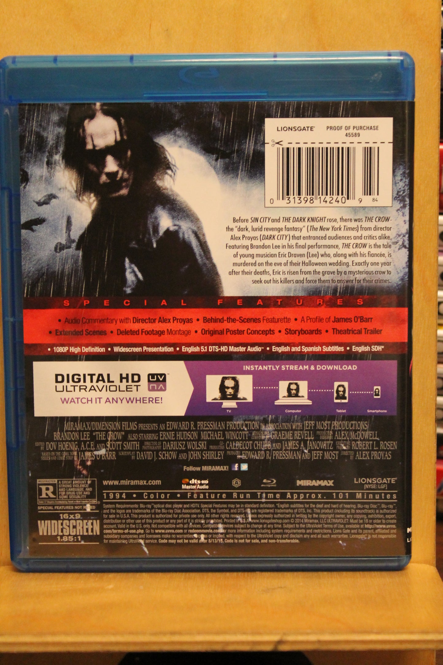 The Crow Blu-ray