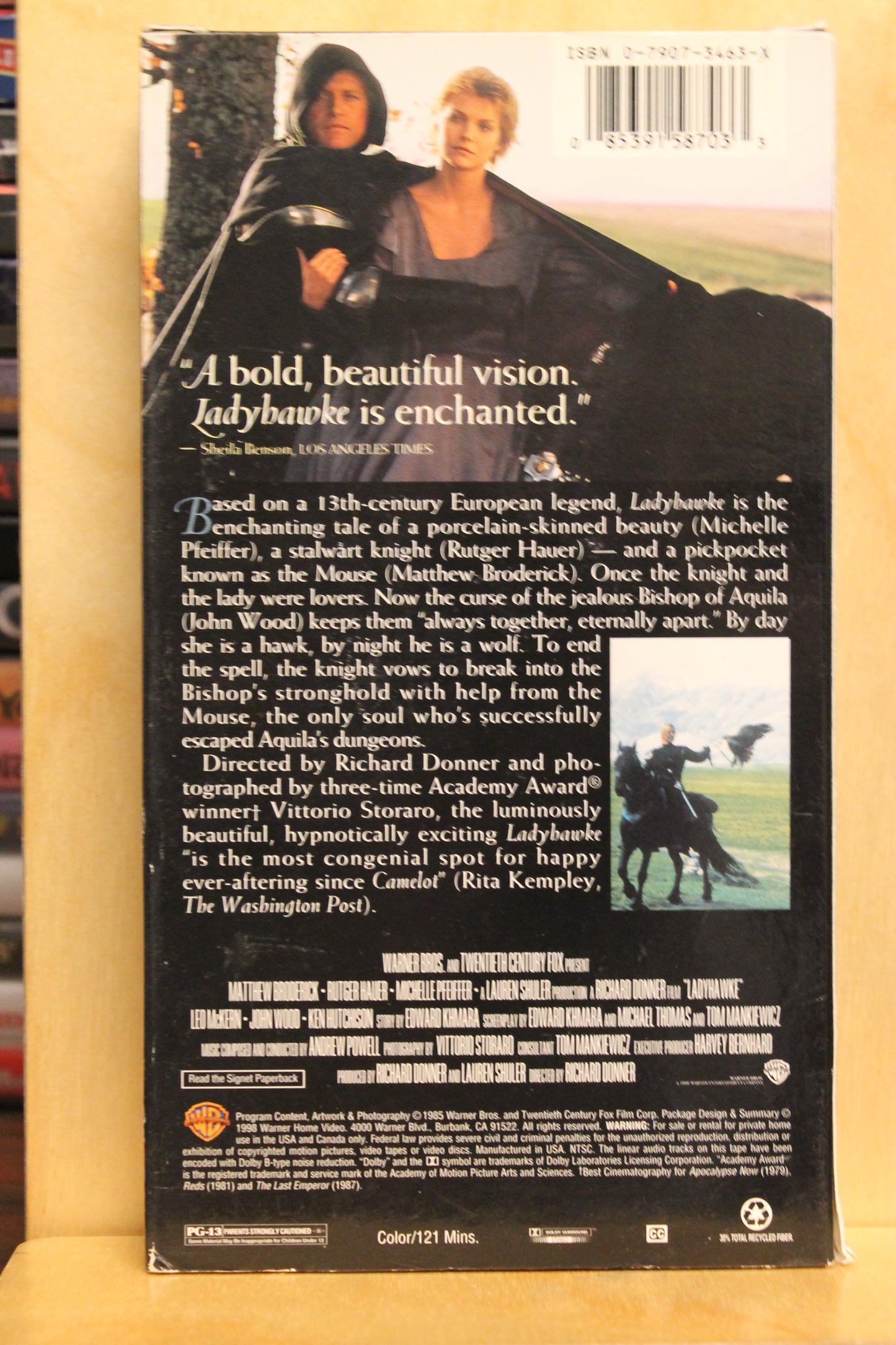 Ladyhawke VHS