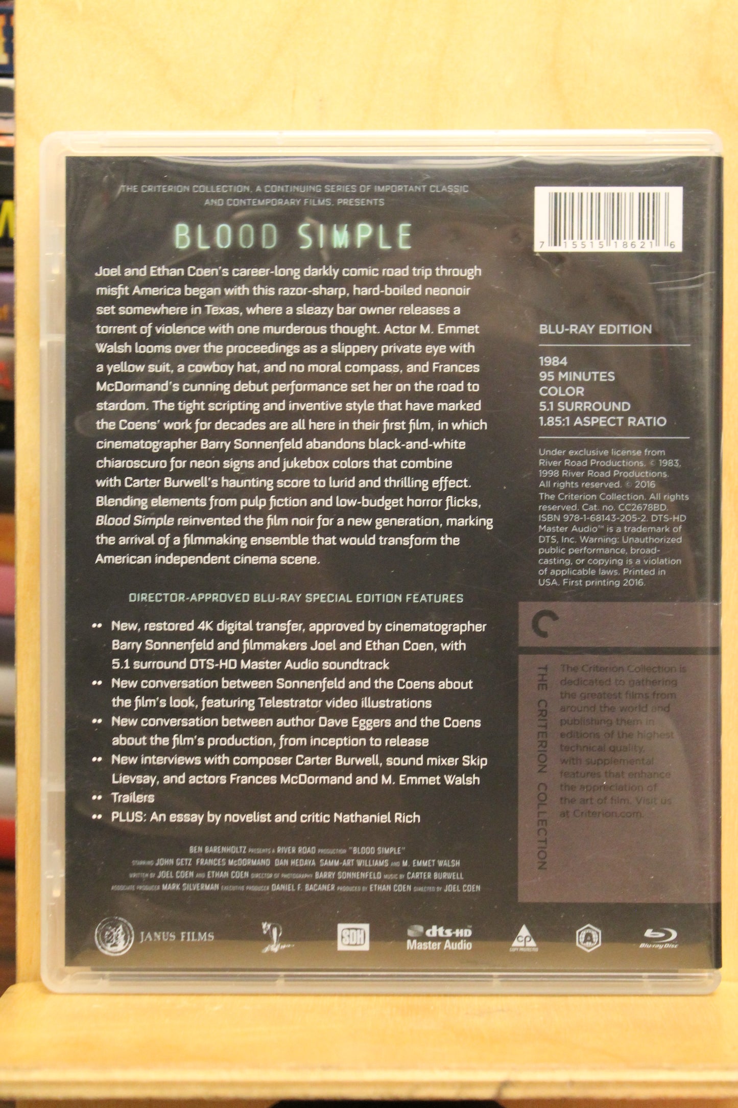 Blood Simple Blu-ray