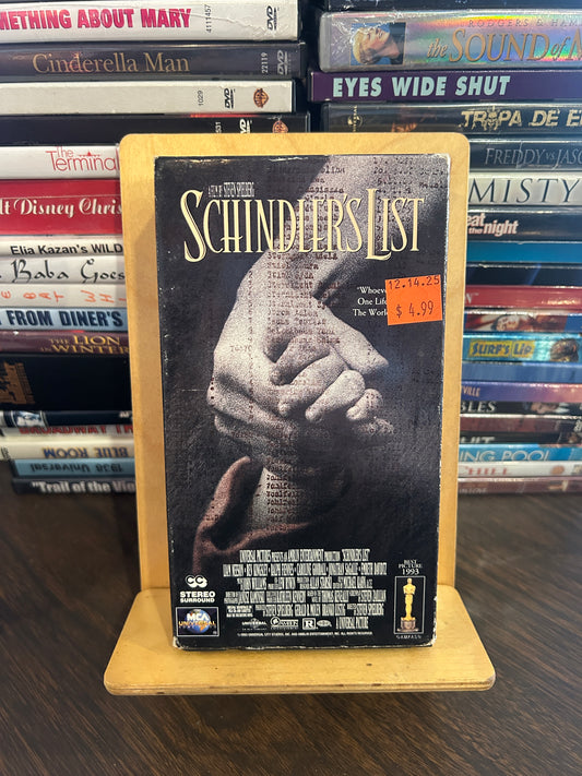 Schindler's List VHS