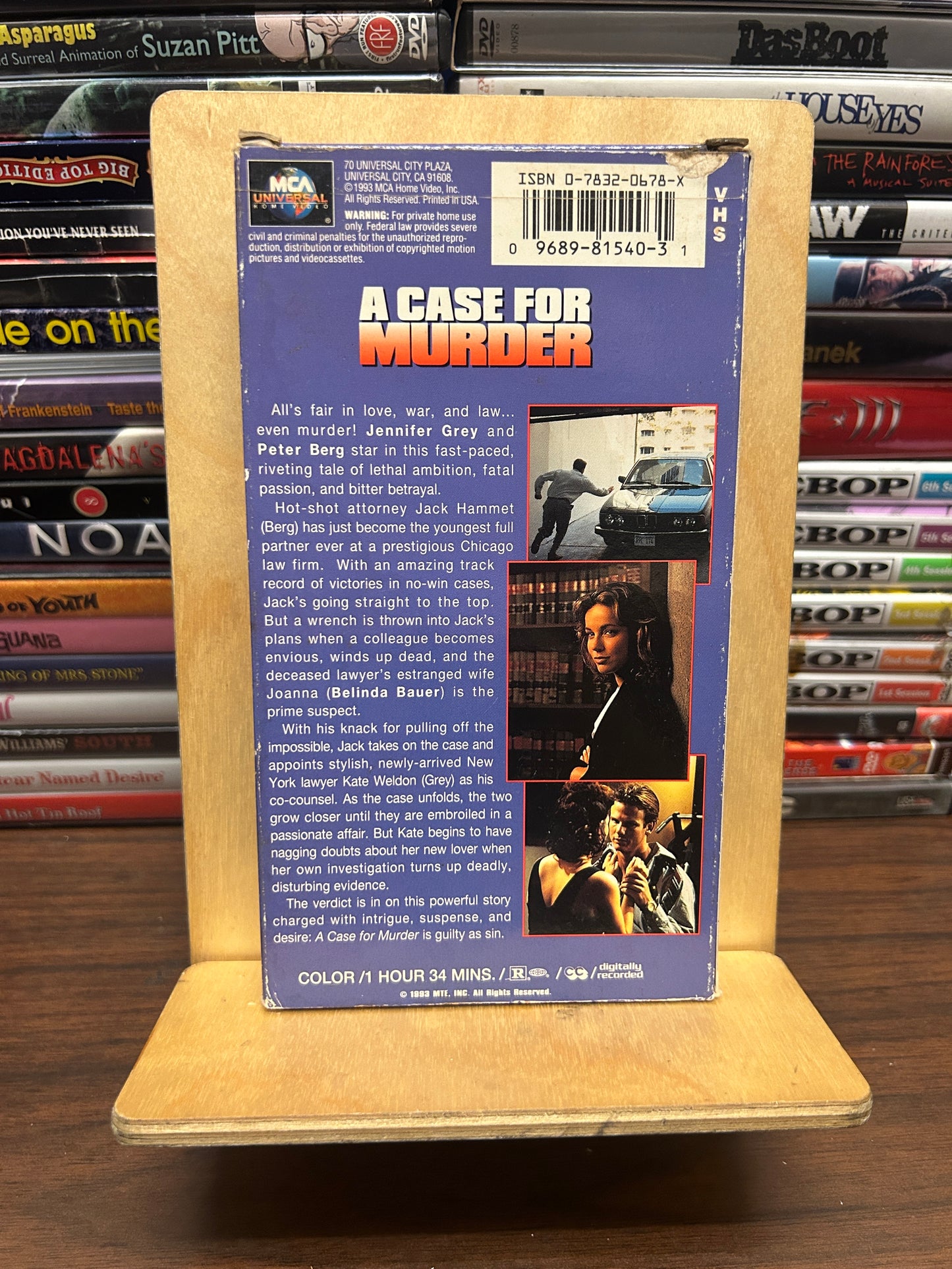 A Case for Murder VHS