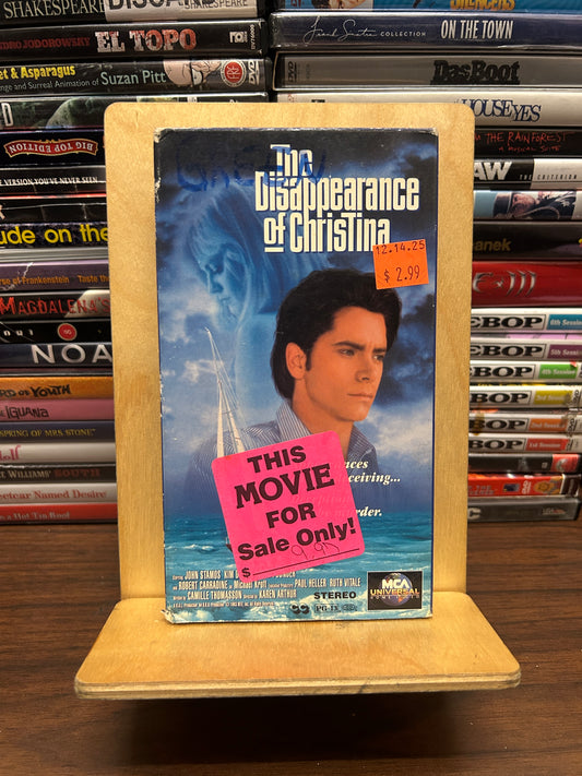 The Disappearance of Christina VHS