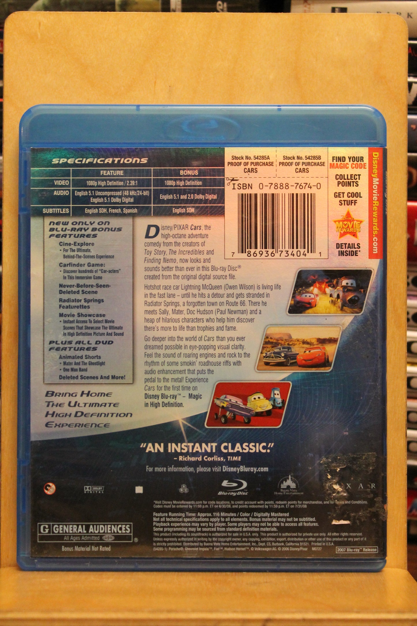 Cars Blu-ray
