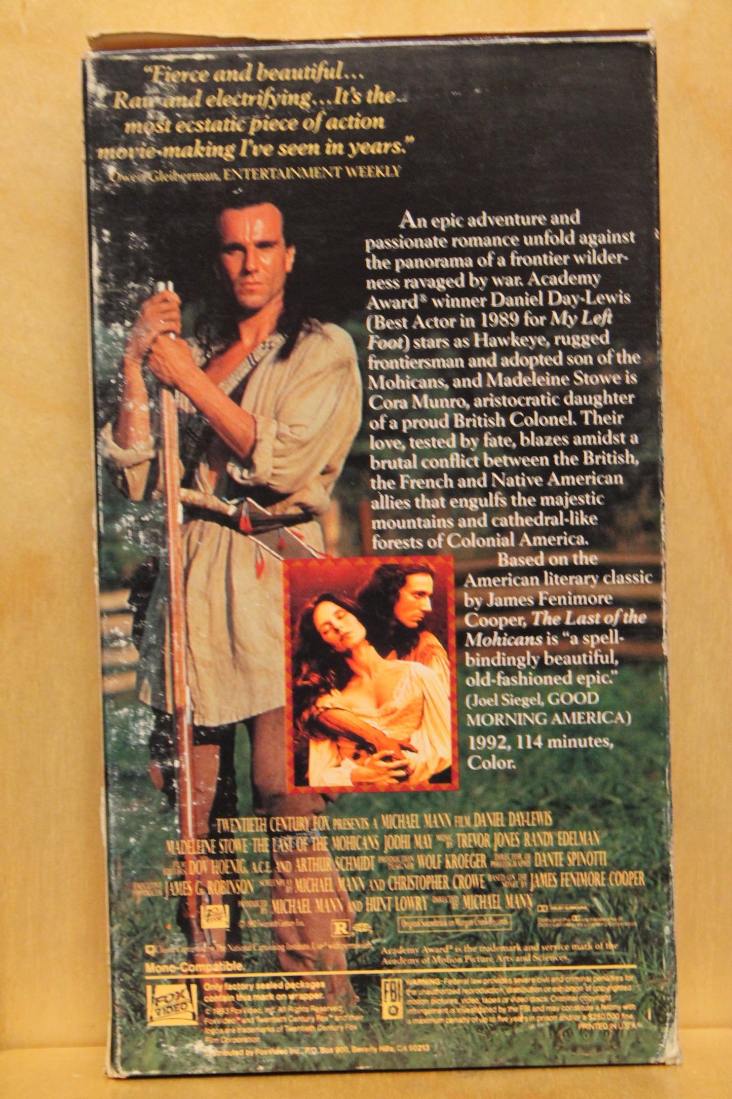 The Last of the Mohicans VHS