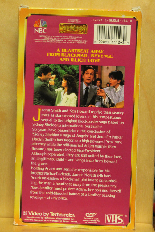 Sidney Sheldon's Rage of Angels: The Story Continues VHS