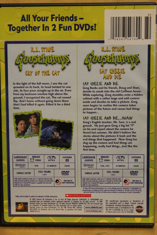 Goosebumps: Cry of the Cat / Say Cheese and Die DVD