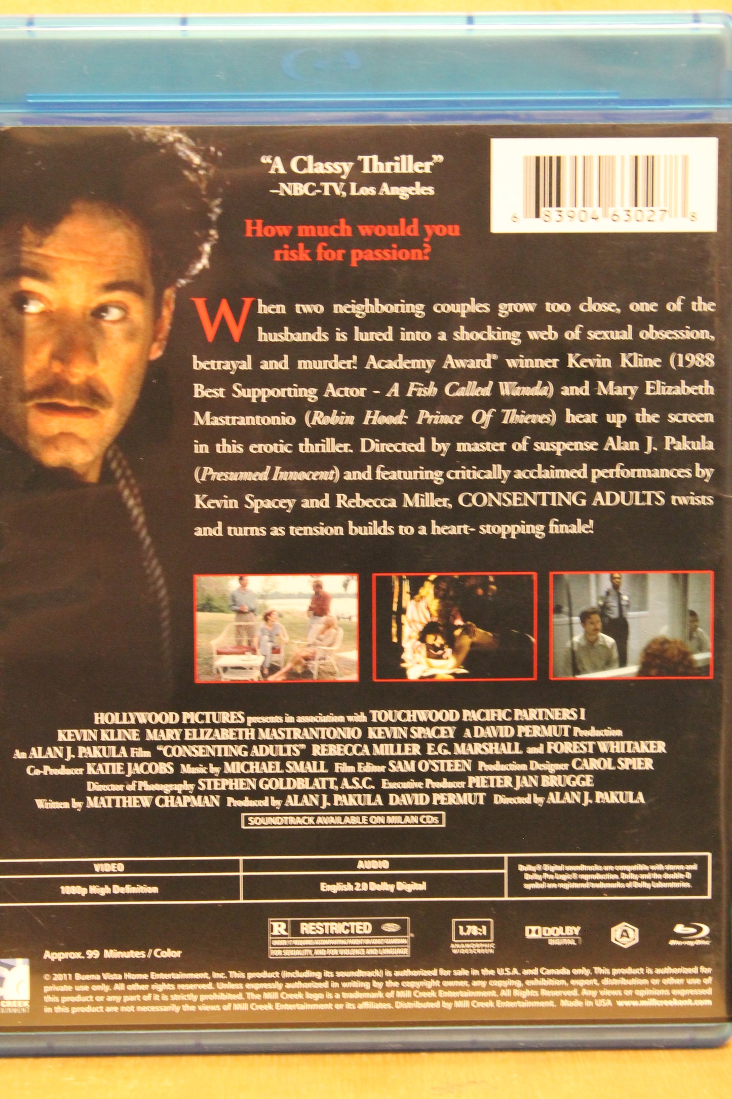 Consenting Adults Blu-ray