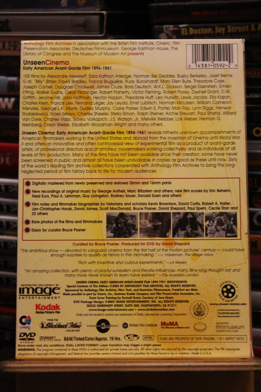 Unseen Cinema: Early American Avant-Garde Film 1894-1941 DVD