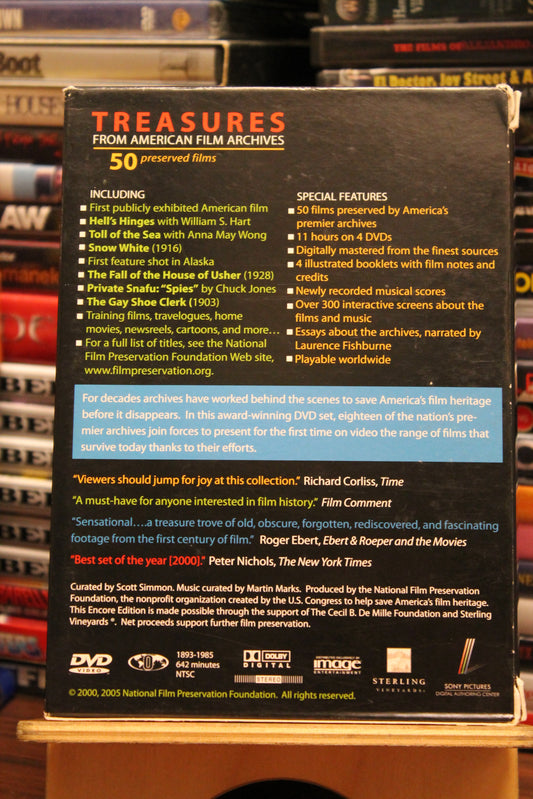 Treasures from American Film Archives DVD