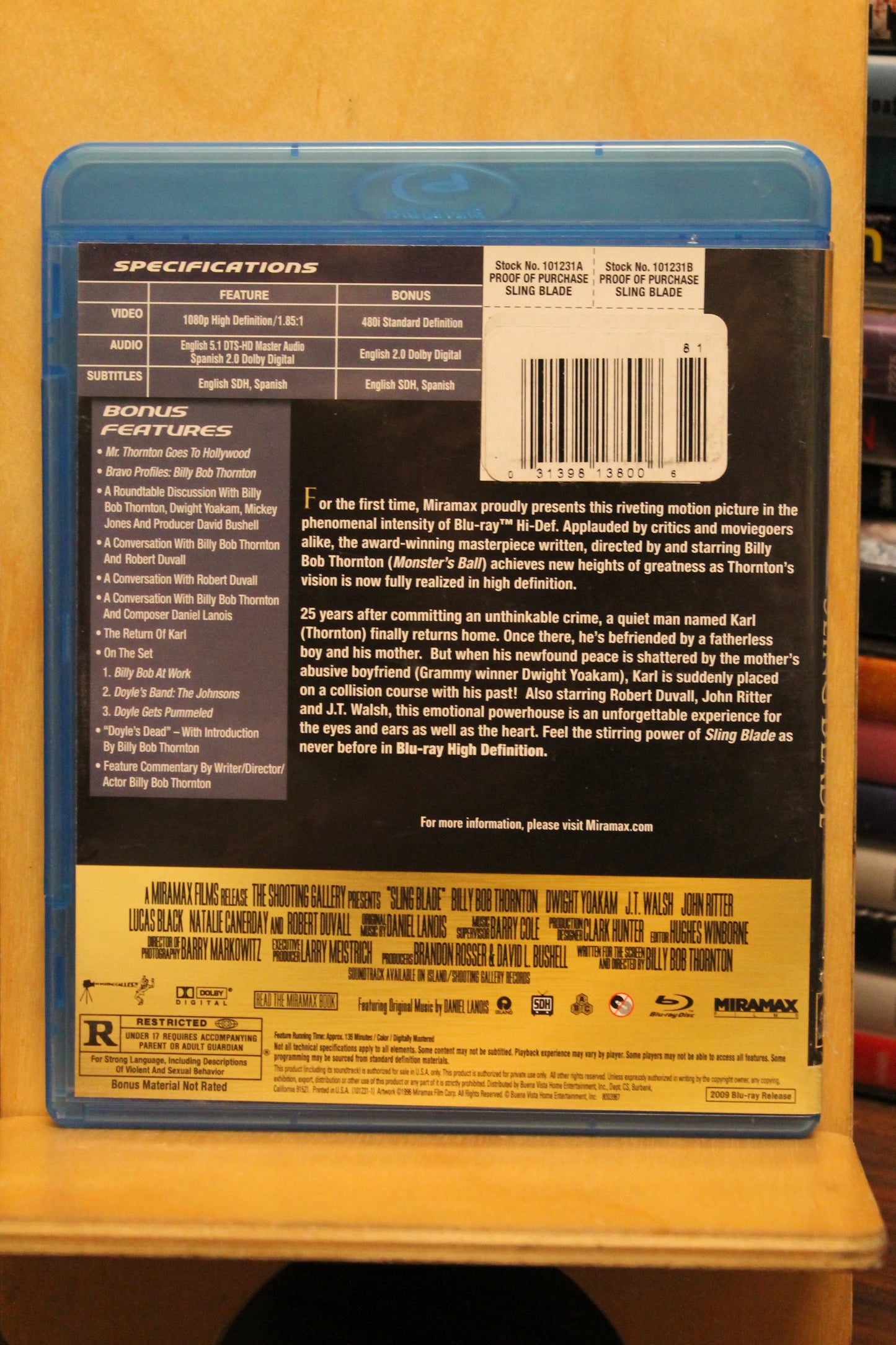 Sling Blade Blu-ray