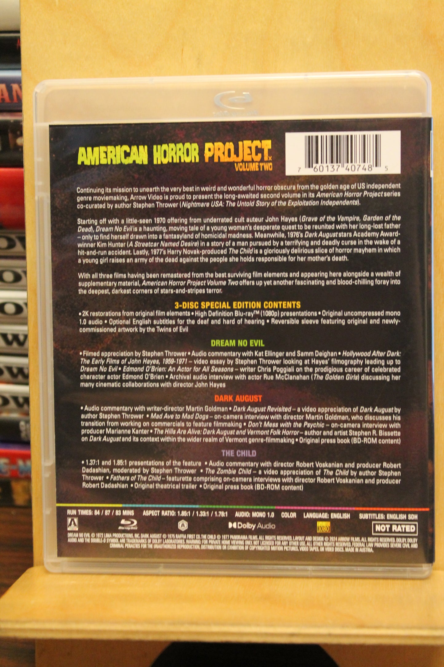 American Horror Project: Volume Two Blu-ray