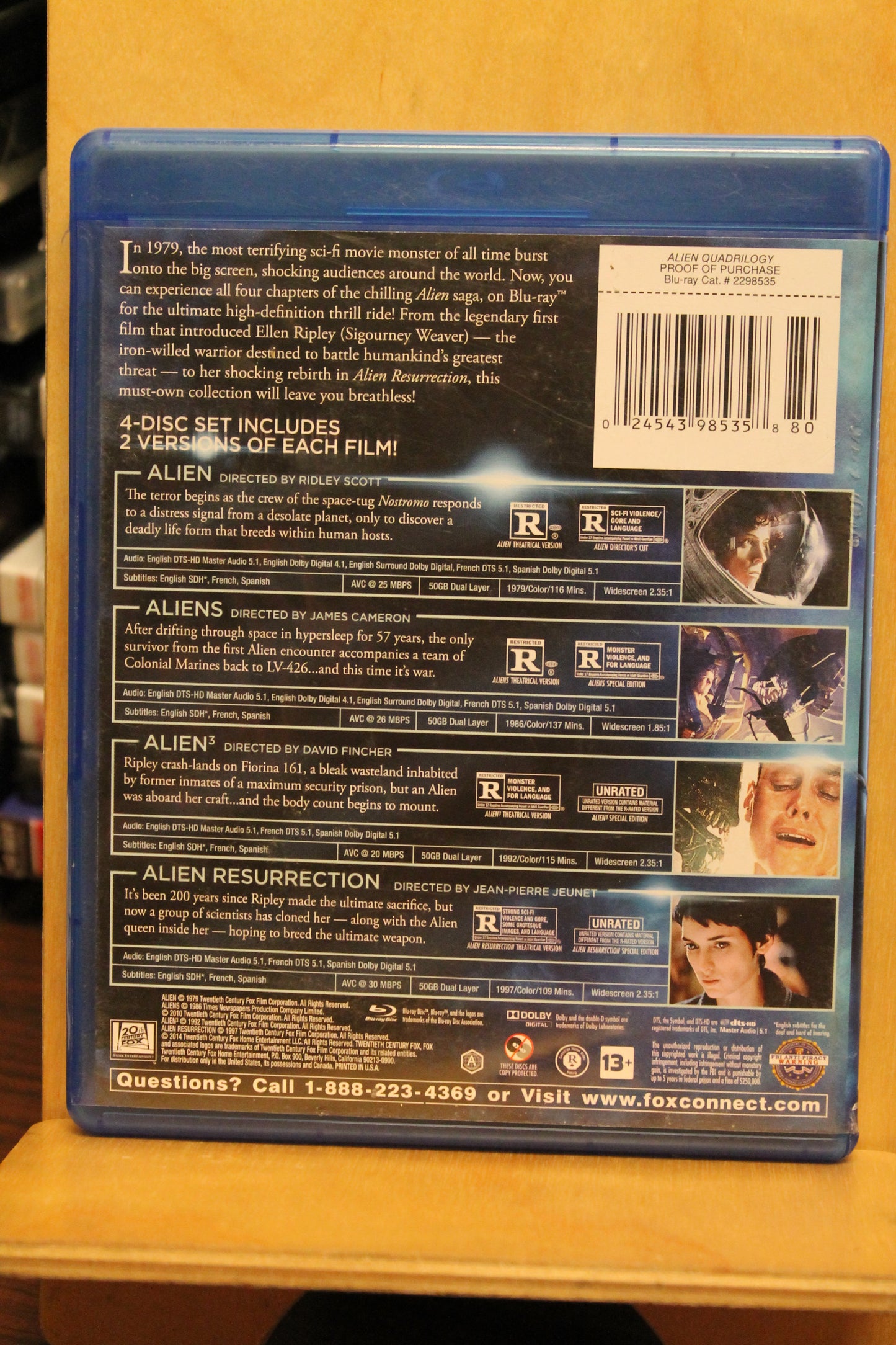 Alien Quadrilogy Blu-ray