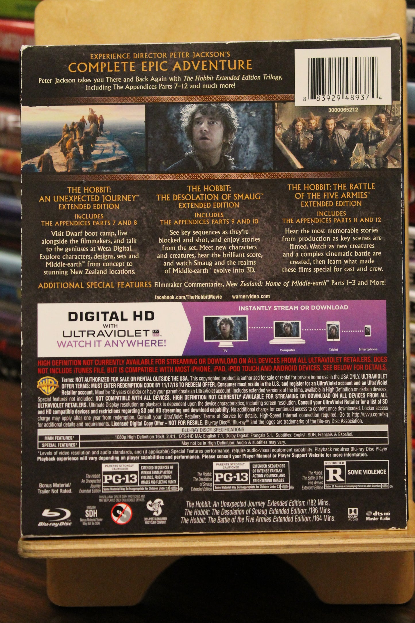 The Hobbit: The Motion Picture Trilogy Blu-ray