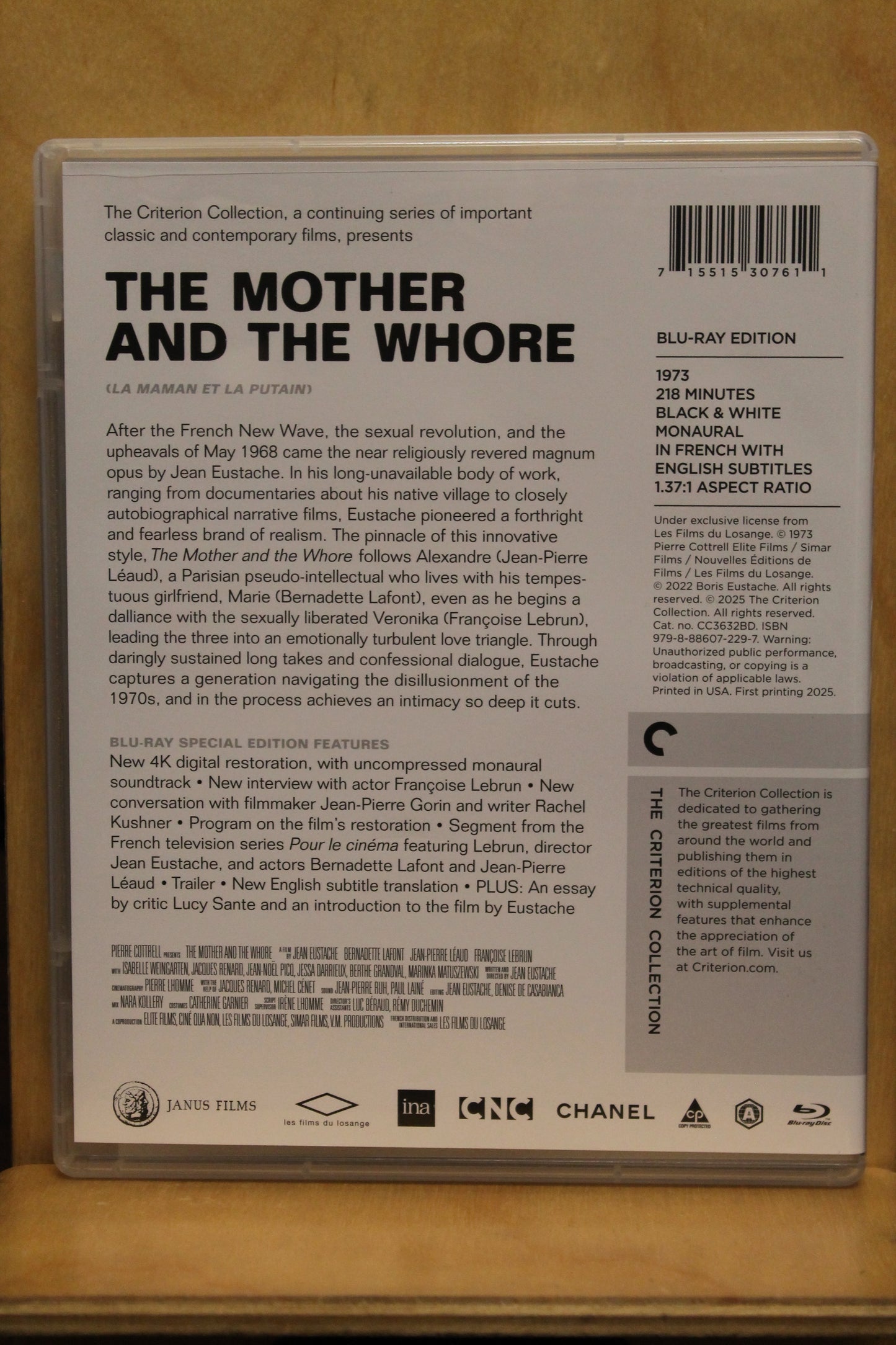 The Mother and the Whore Blu-ray