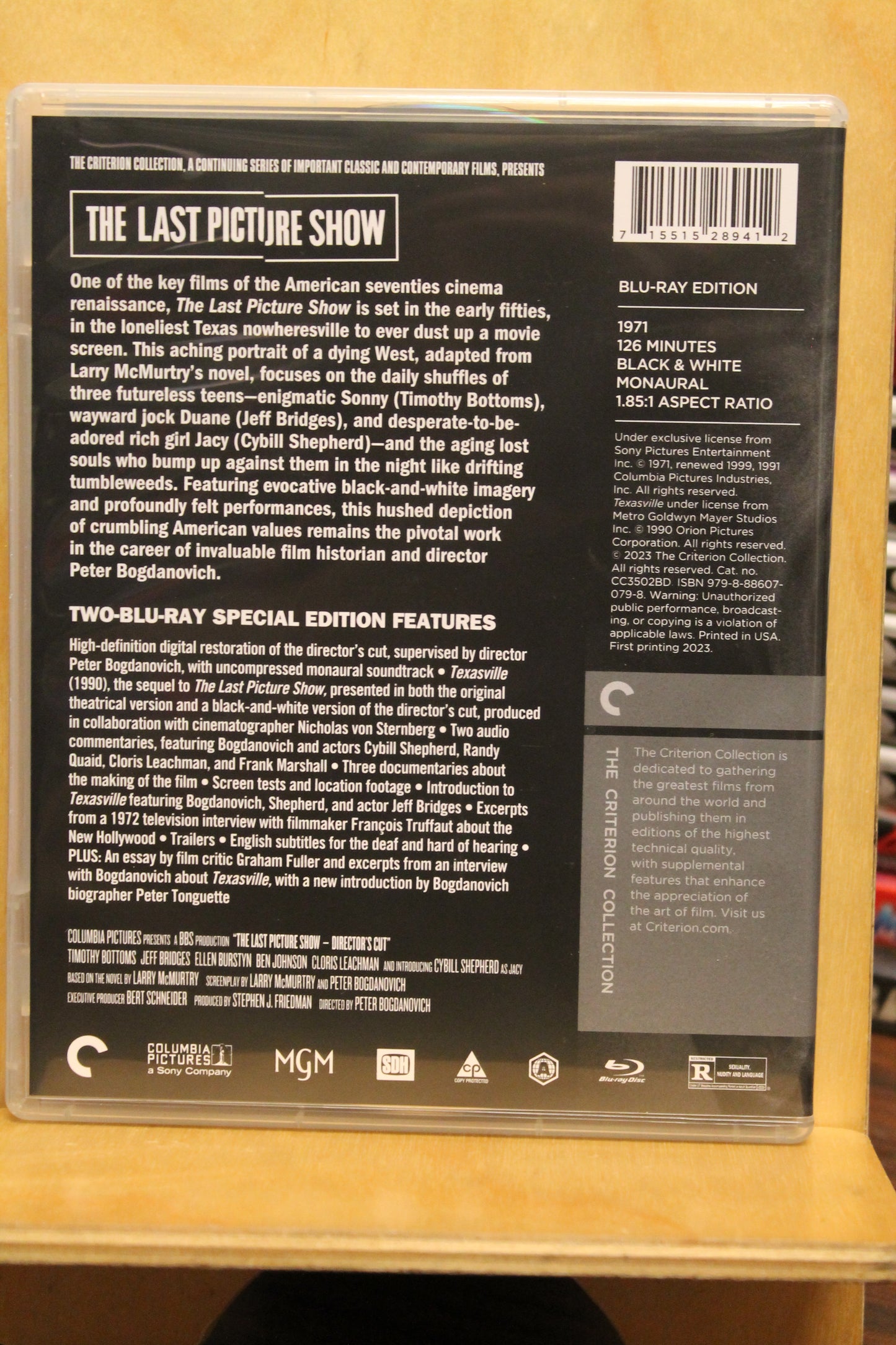The Last Picture Show Blu-ray