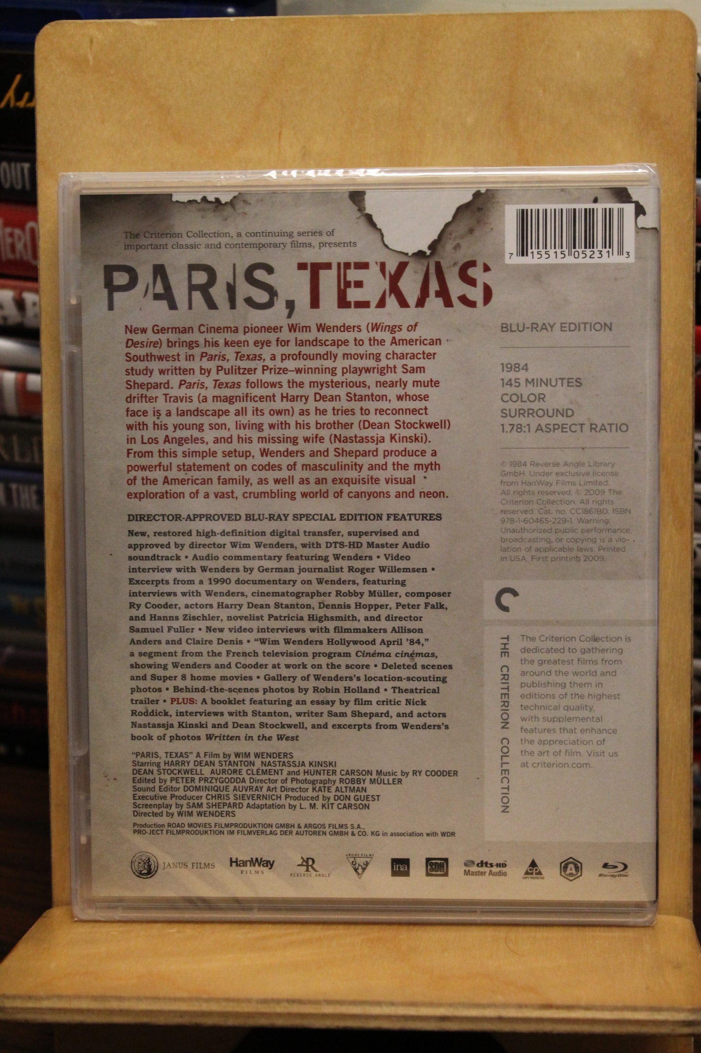 Paris, Texas Blu-ray