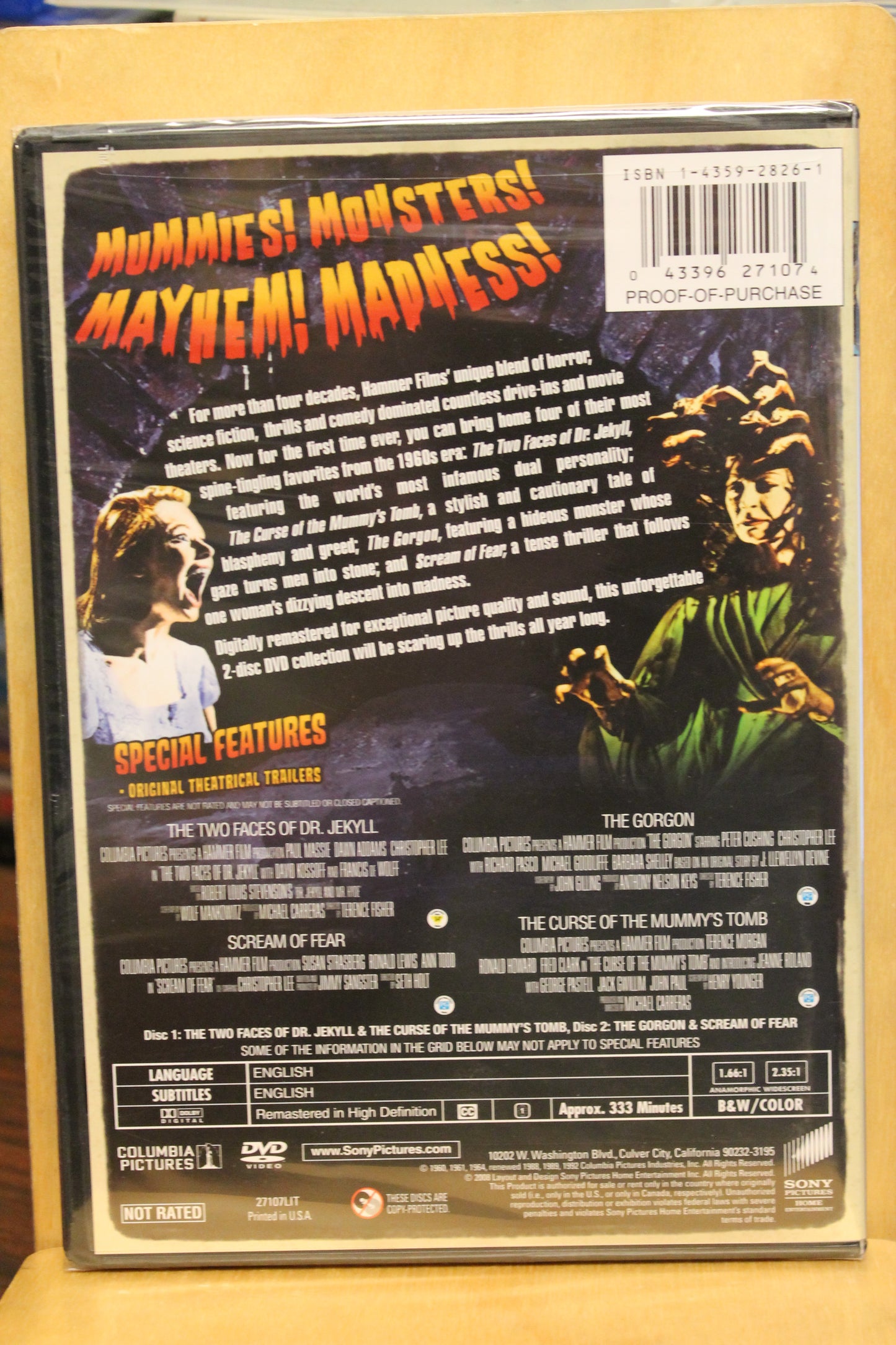 Hammer Films: 4 Creepy Classics DVD