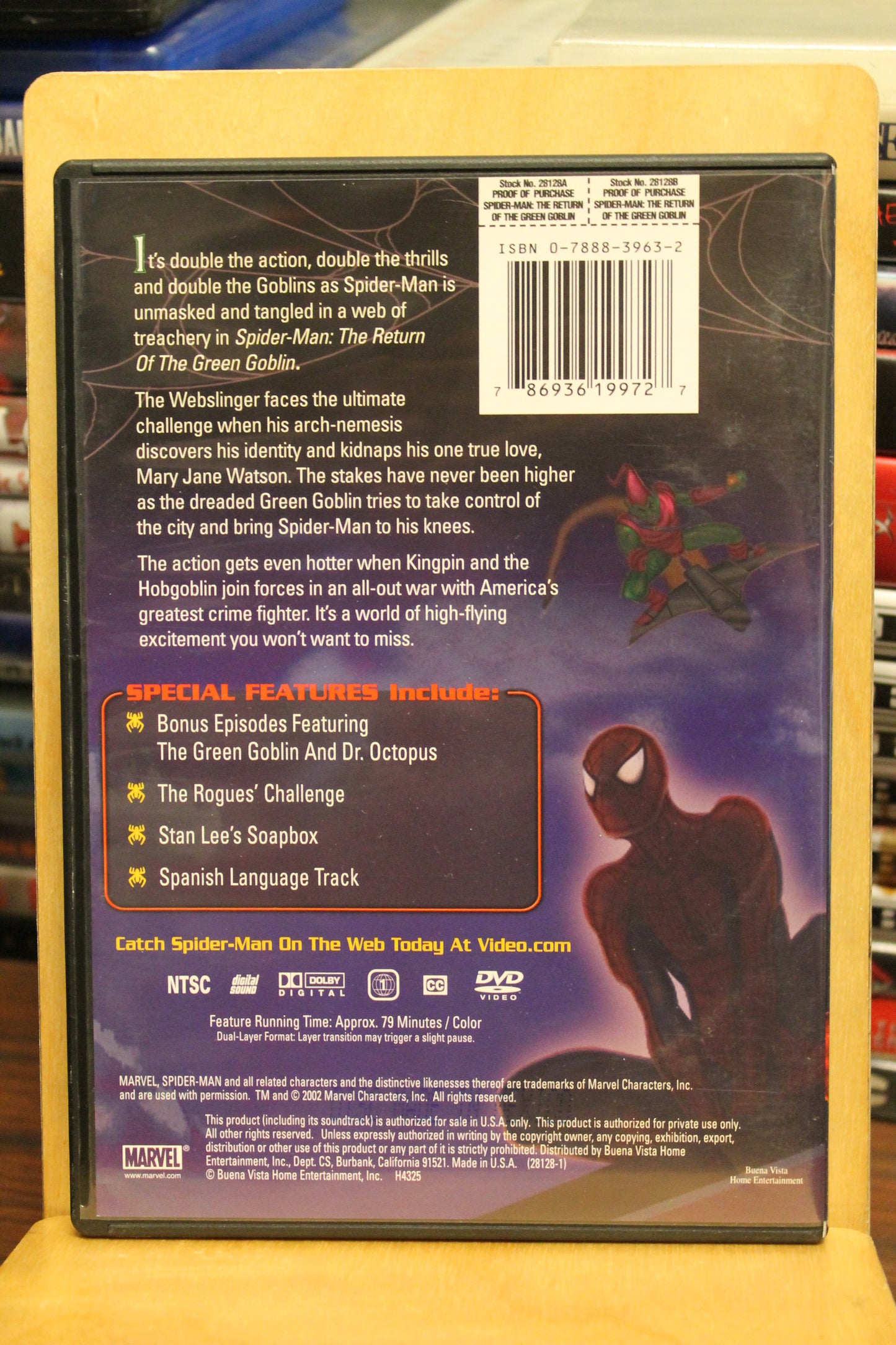 Spider-Man: The Return of the Green Goblin DVD