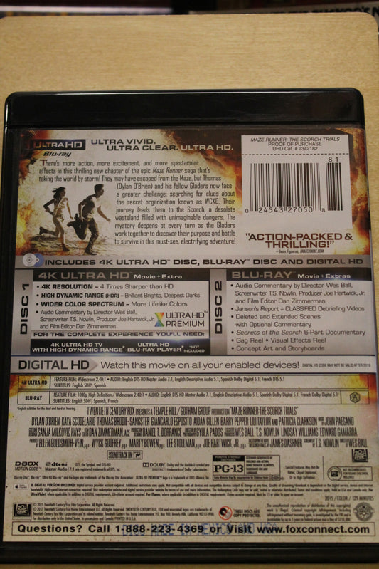 The Maze Runner: Scorch Trails USED