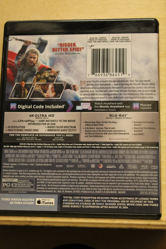 Thor: The Dark World USED