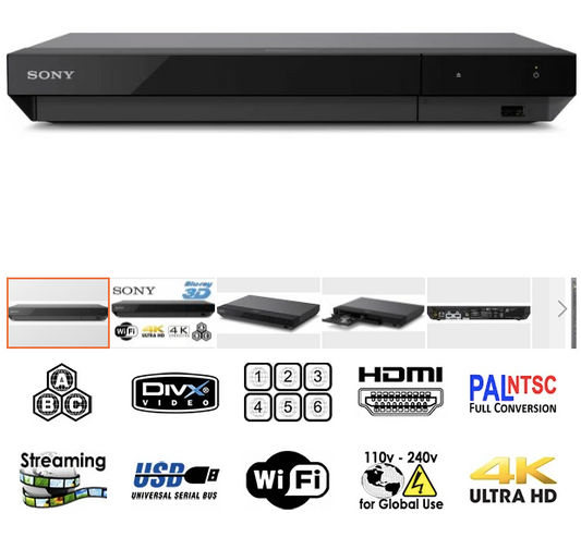 Region Free SONY 4K UHD Blu-ray Player