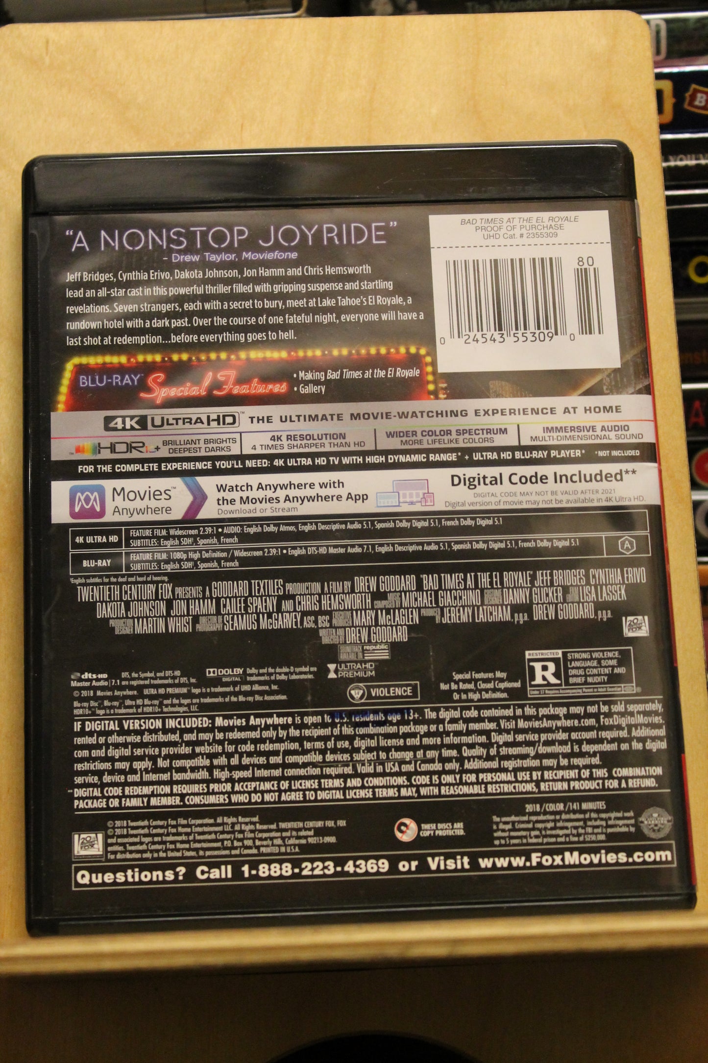 Bad Times at the El Royale 4K UHD