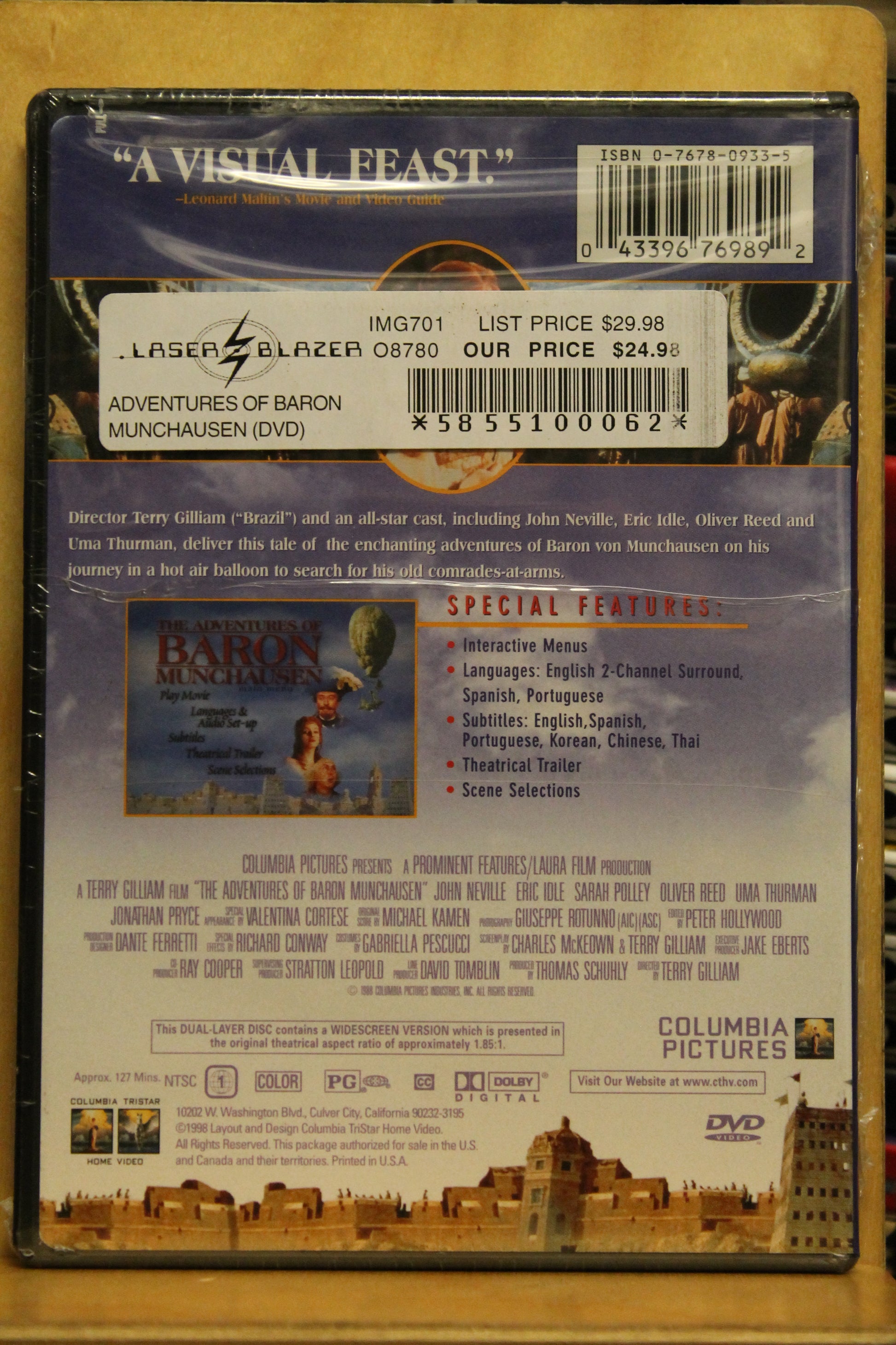 The Adventures of Baron Munchausen DVD