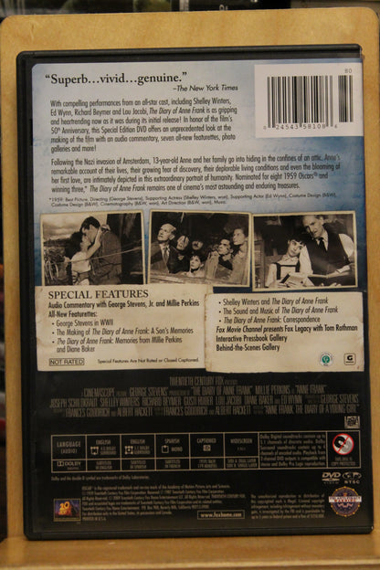 The Diary of Anne Frank DVD