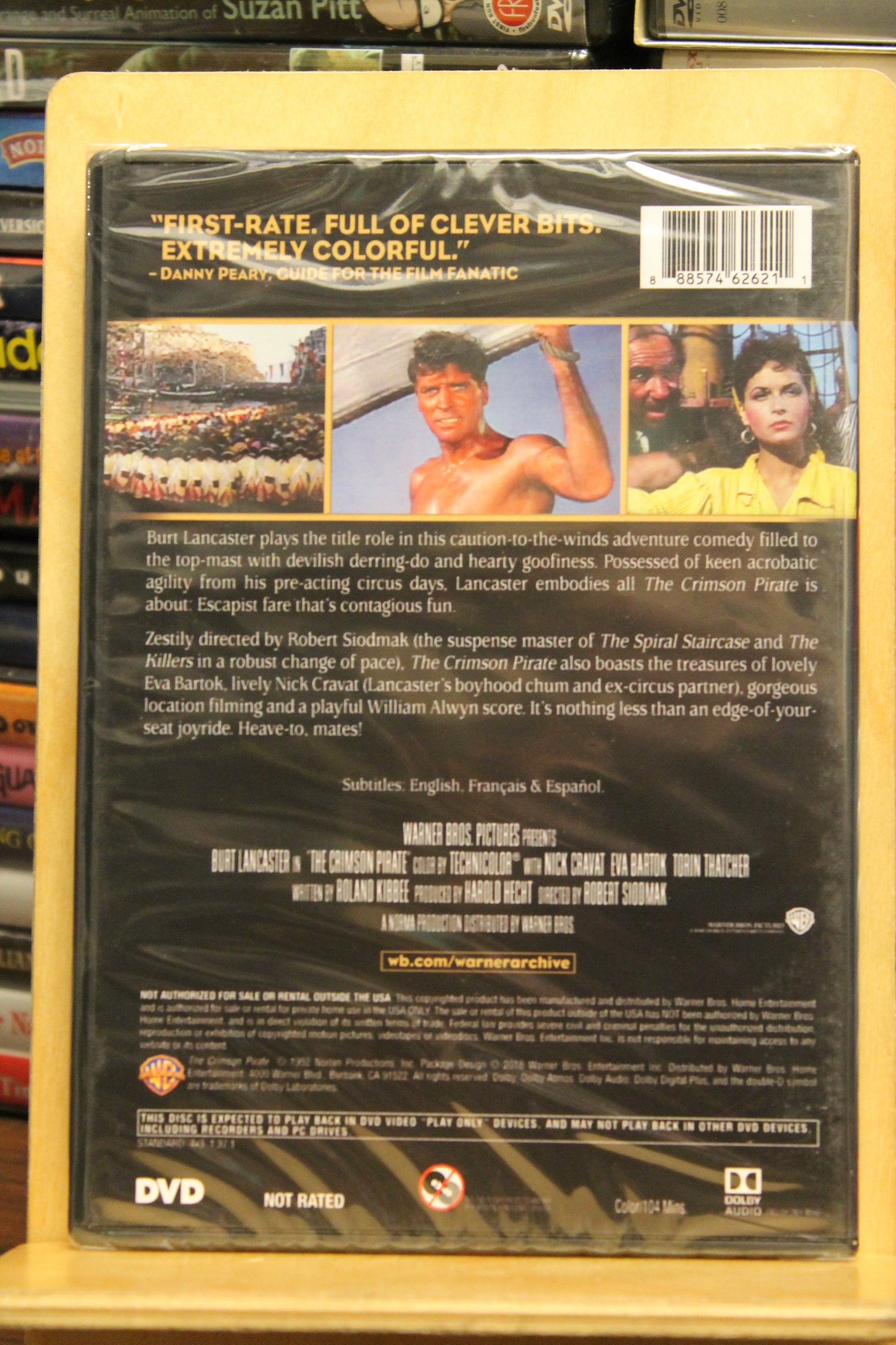 The Crimson Pirate DVD