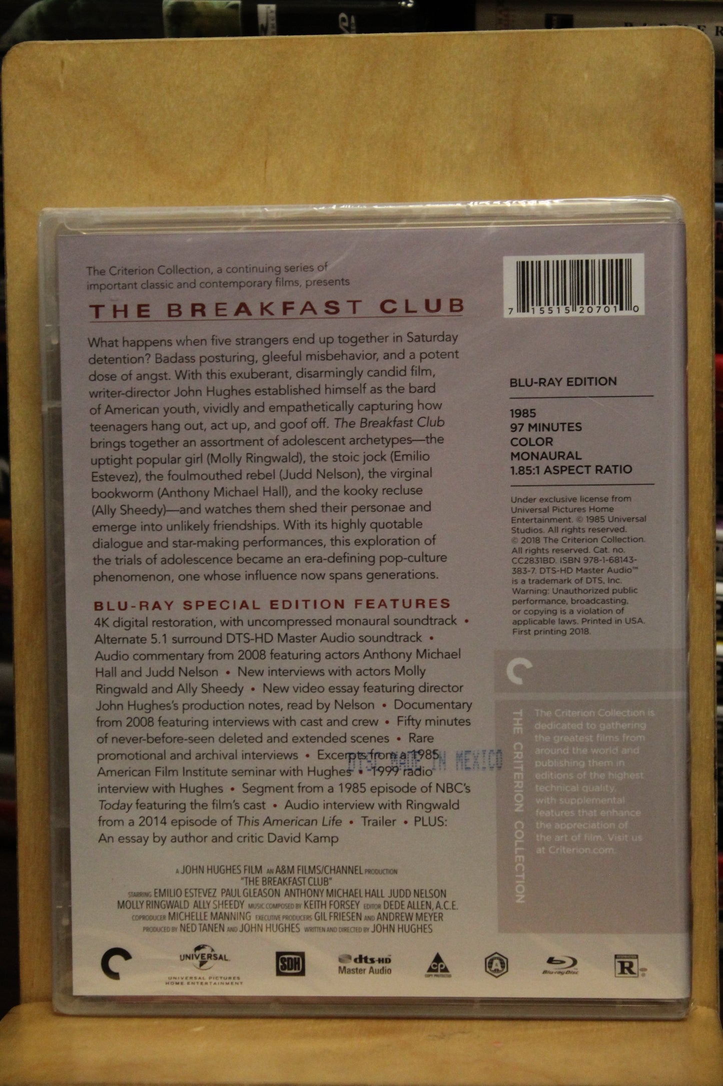 The Breakfast Club Blu-ray