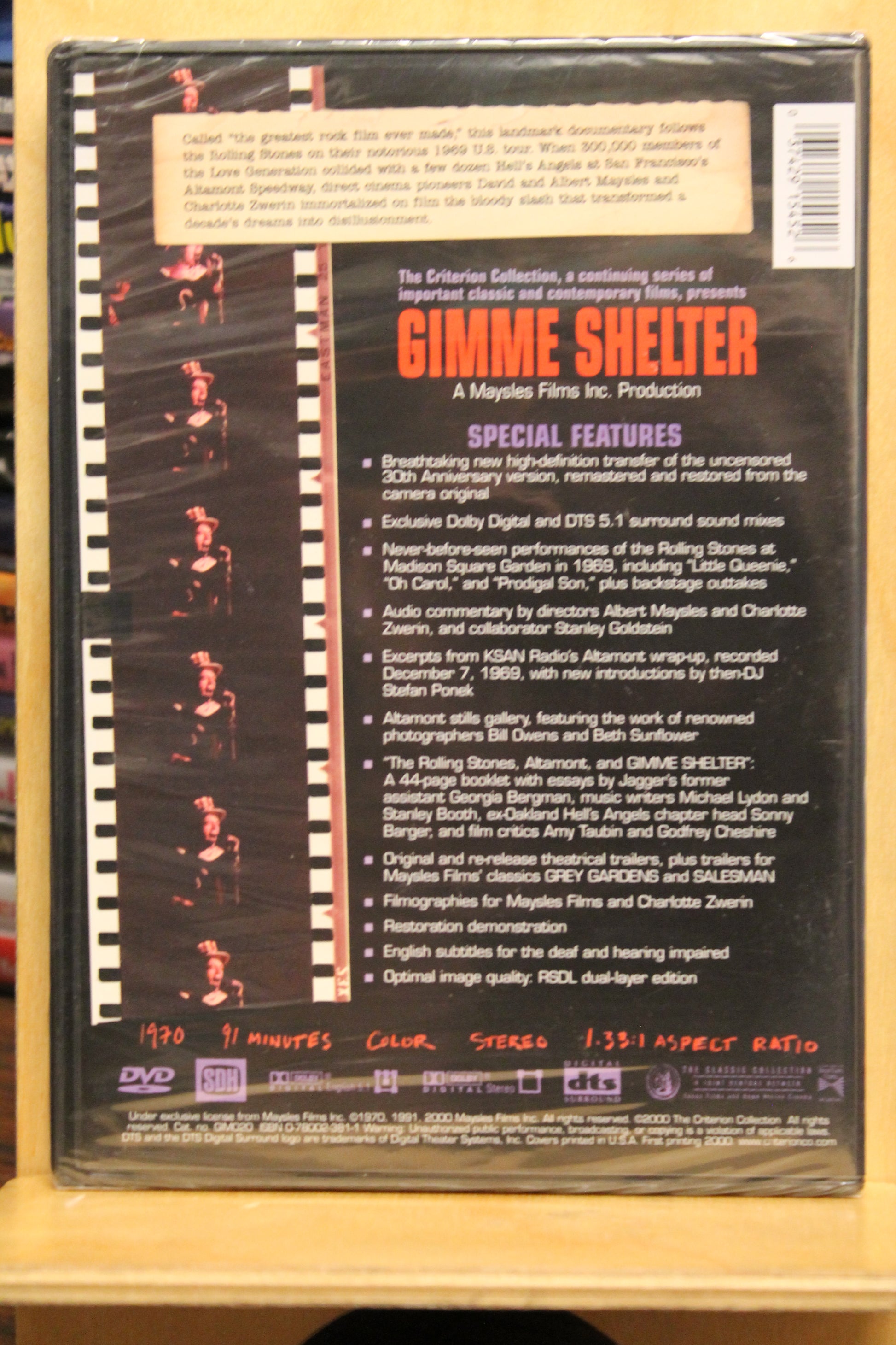 Gimme Shelter DVD
