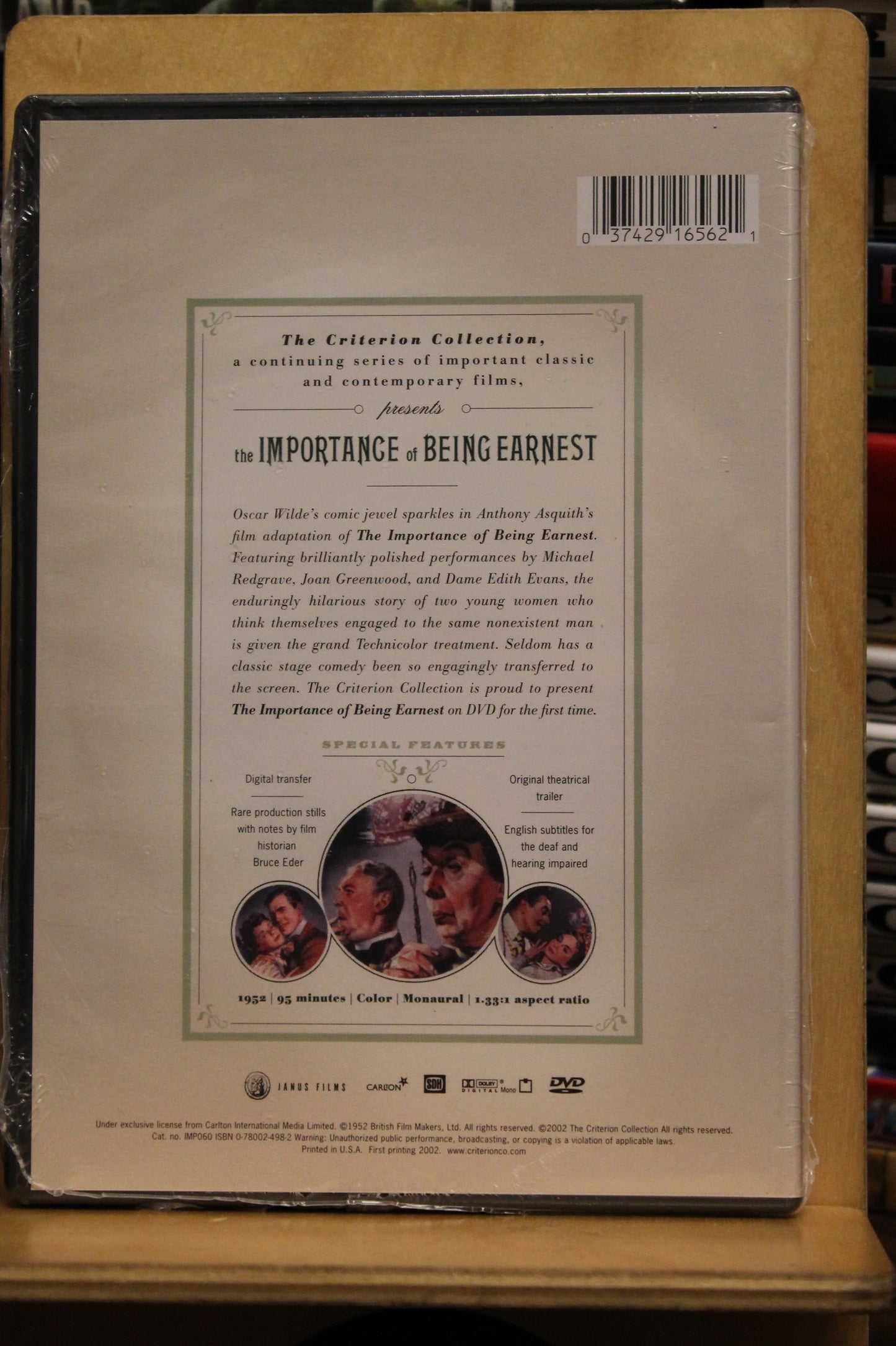 The Importance of Being Earnest DVD
