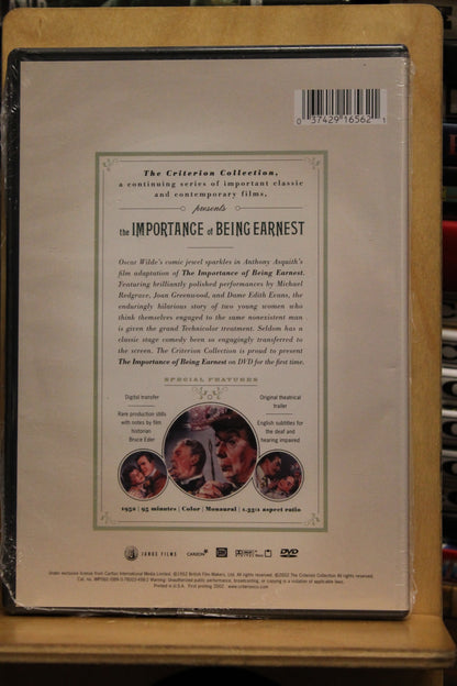 The Importance of Being Earnest DVD