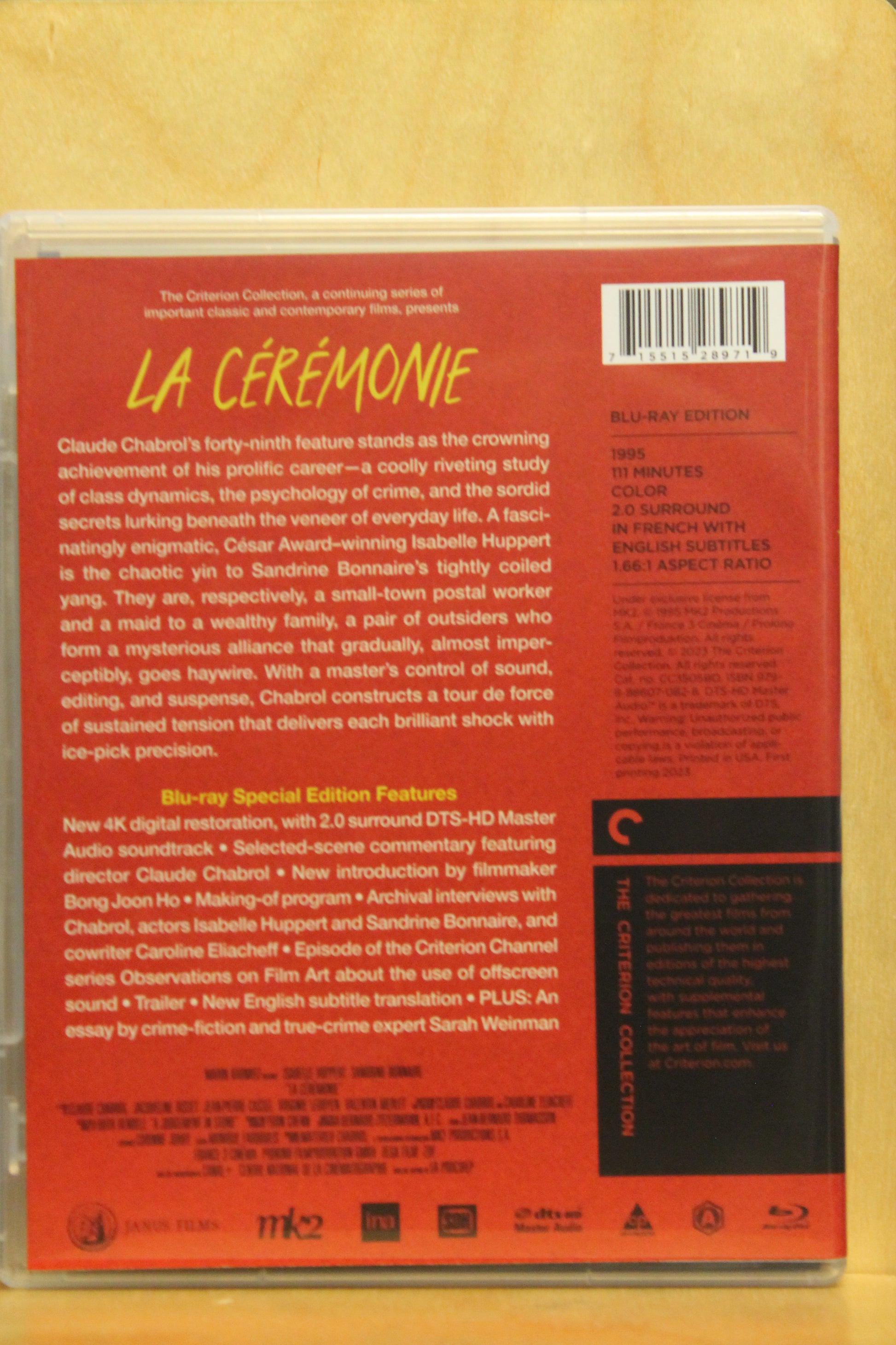 La Ceremonie Blu-ray