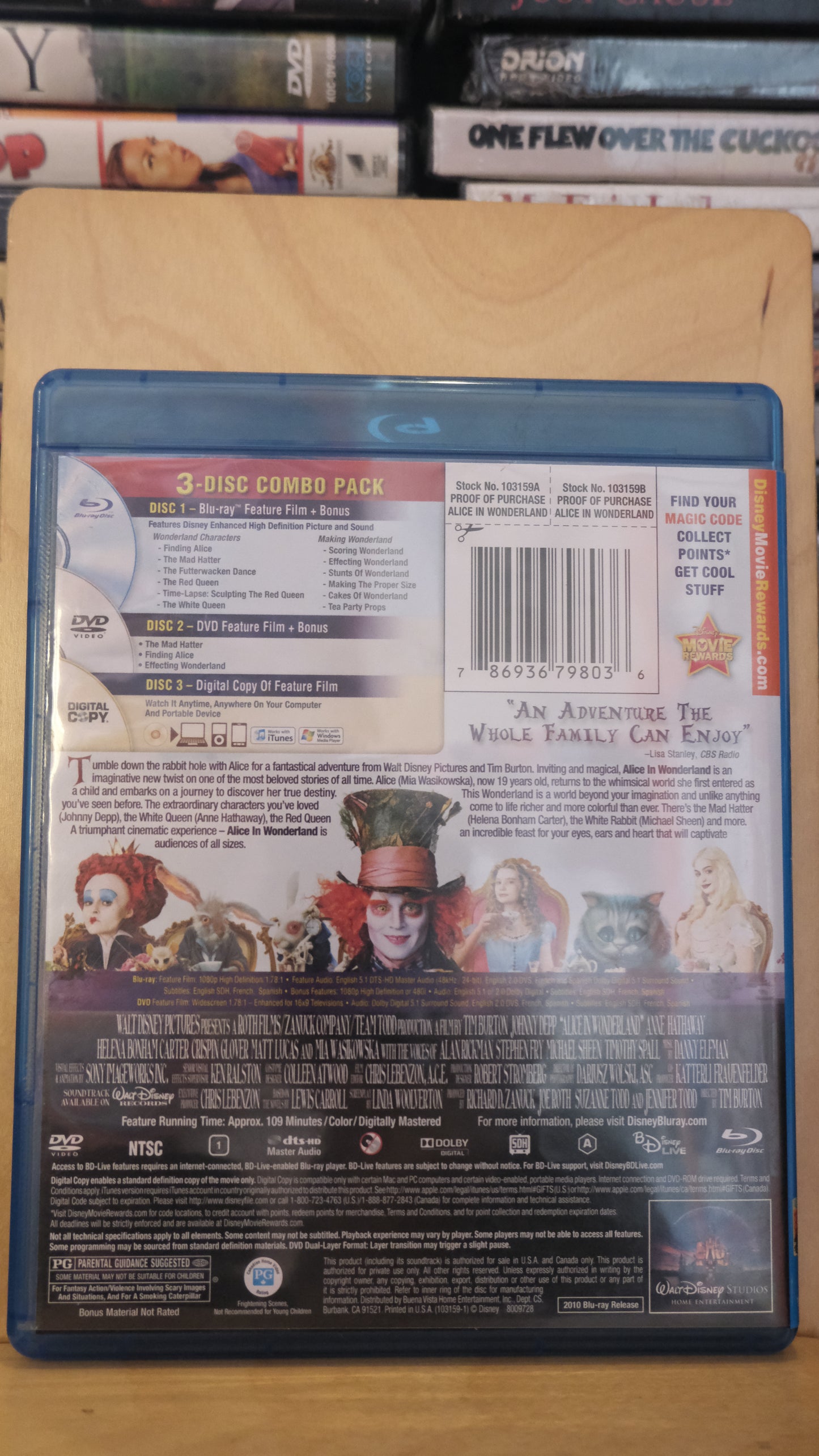 Alice in Wonderland Blu-ray