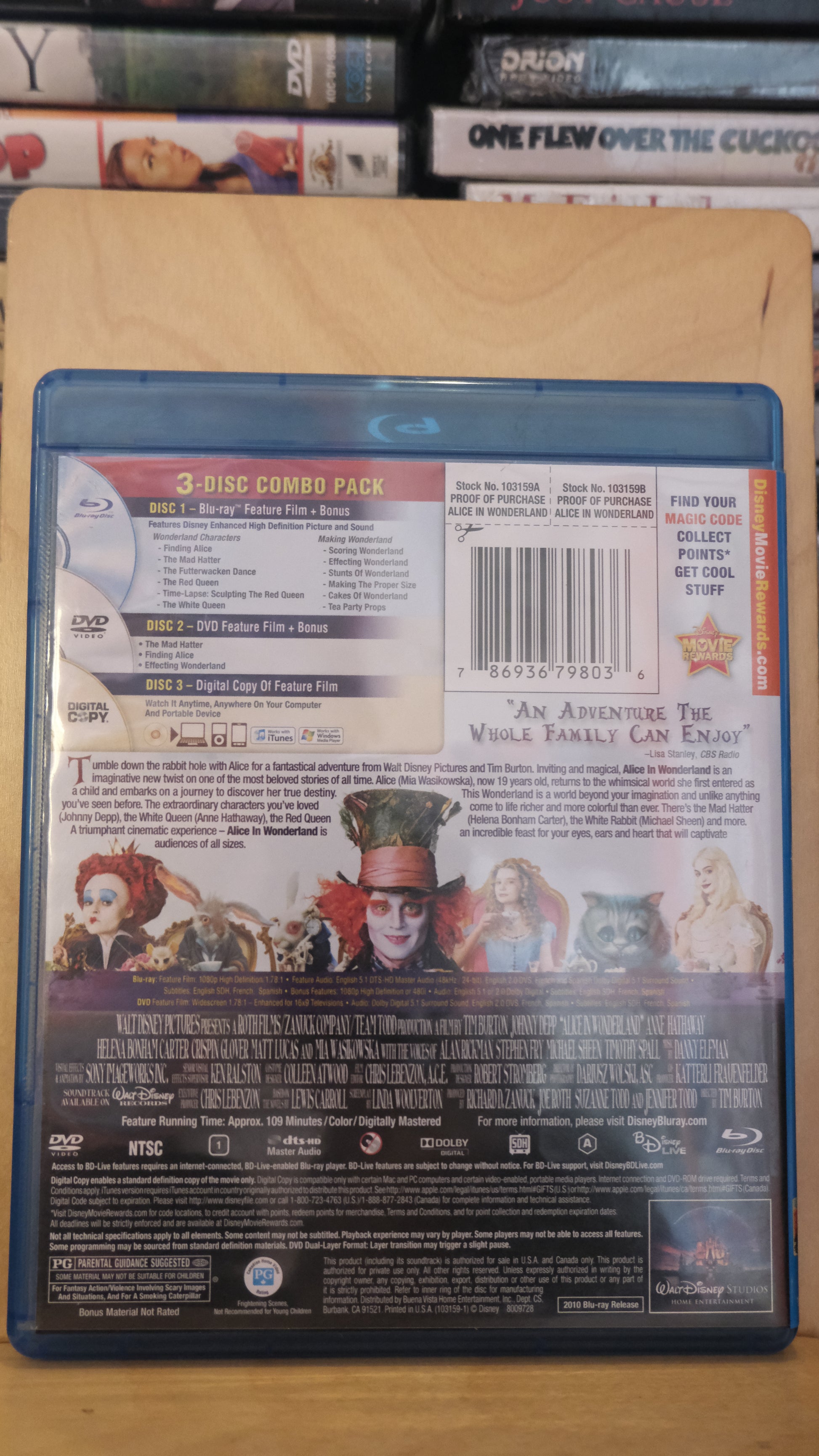 Alice in Wonderland Blu-ray