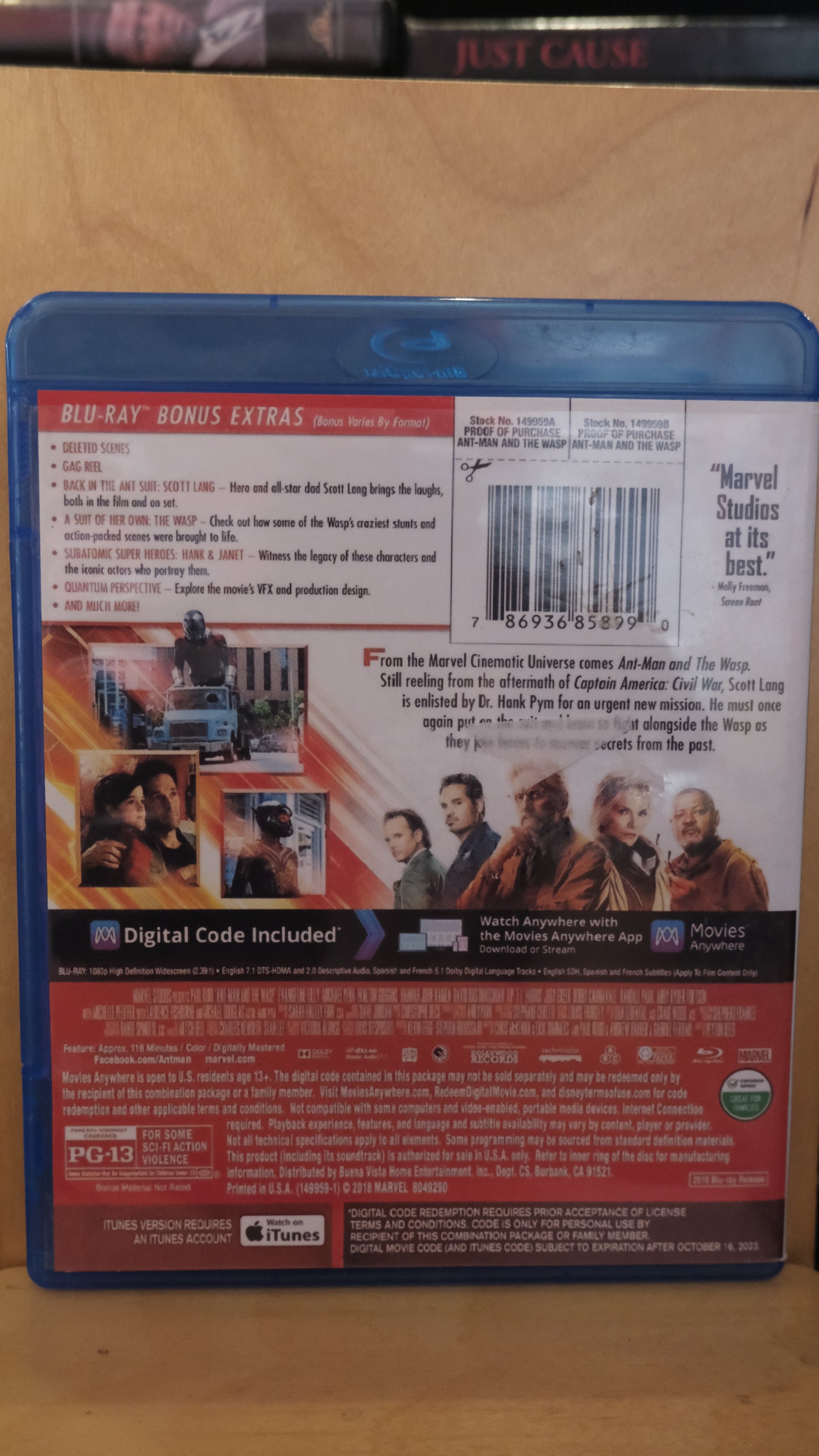 Ant-Man and the Wasp Blu-ray