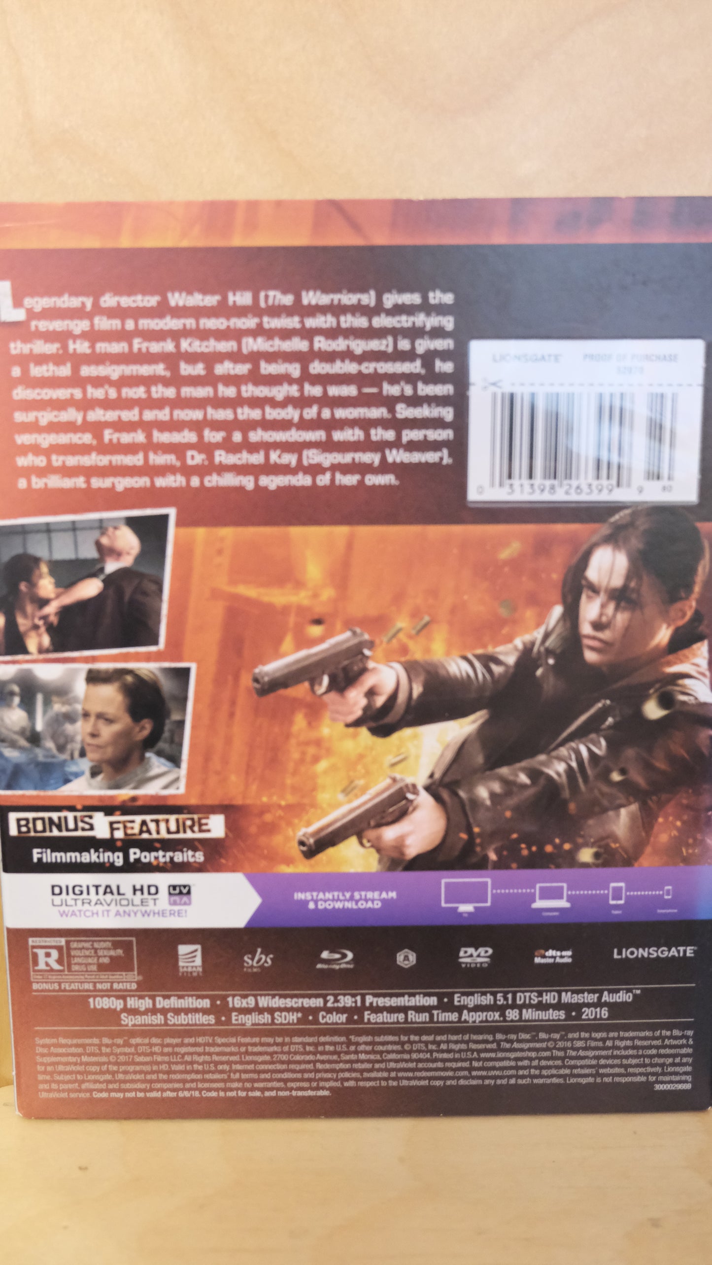 The Assignment Blu-ray