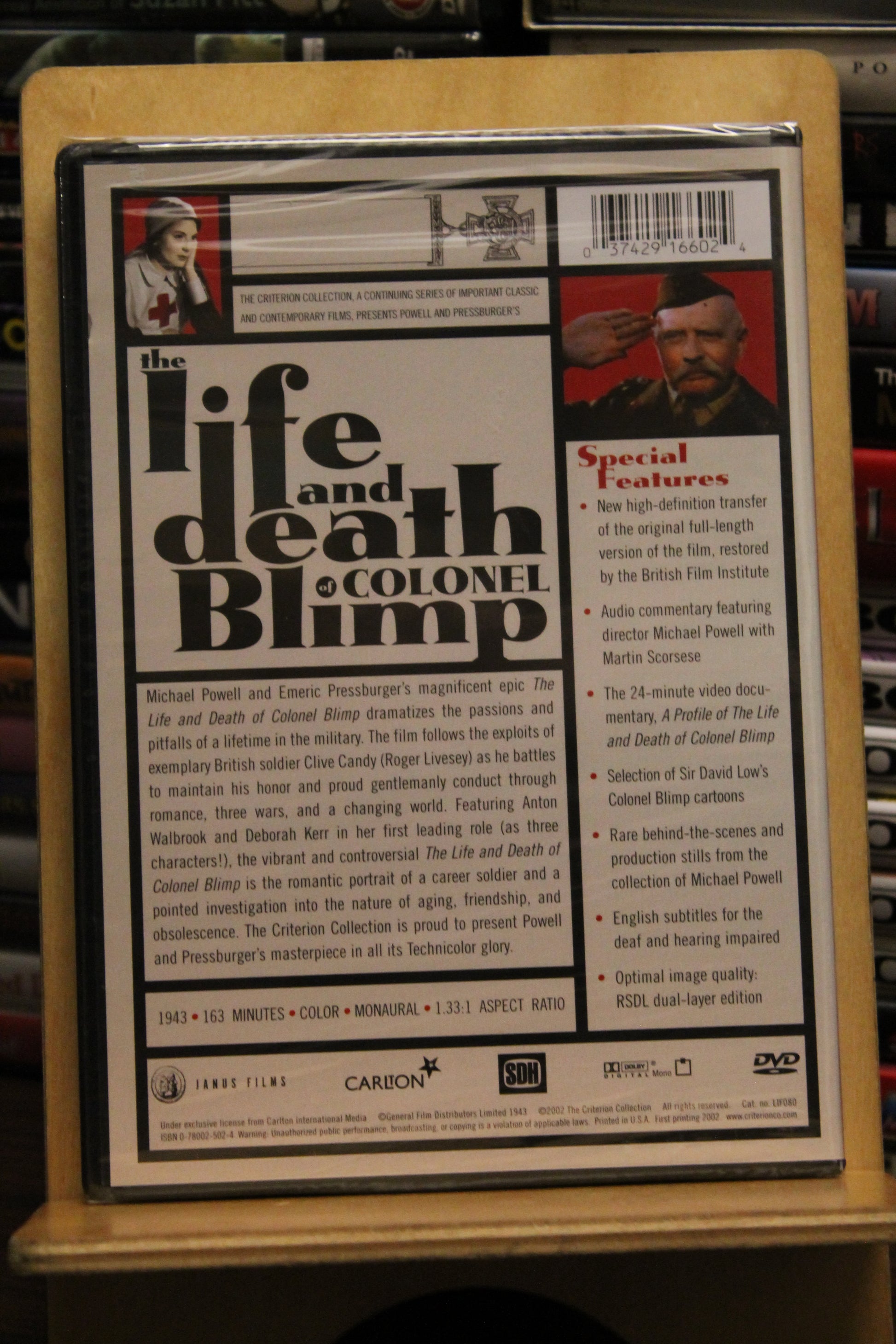 The Life and Death of Colonel Blimp DVD